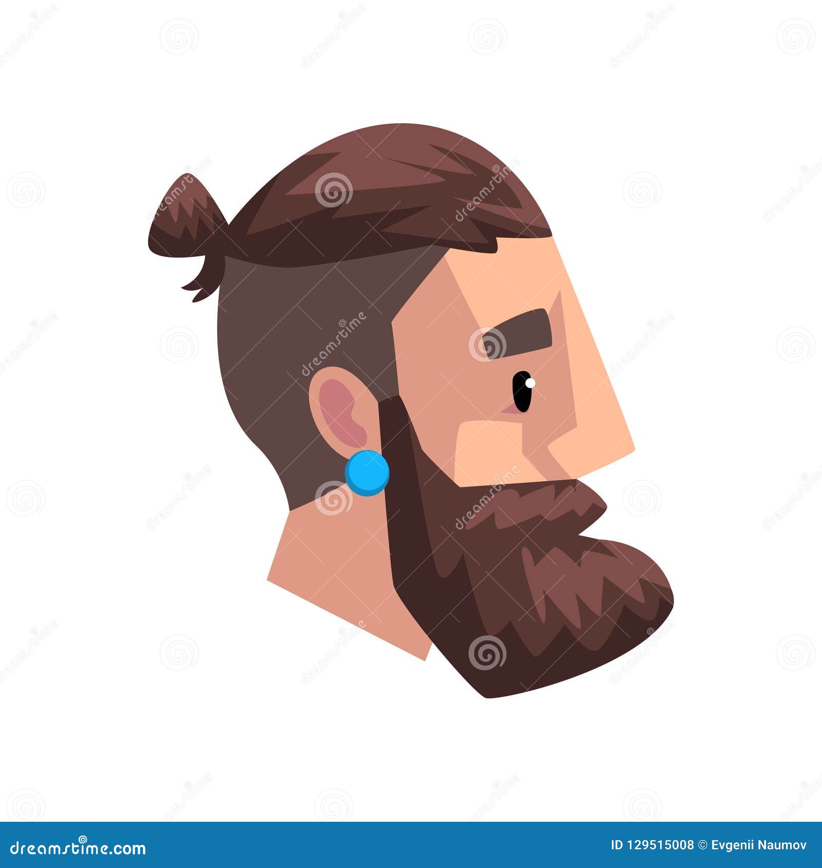 Head of Young Bearded Man with Tail, Profile of Guy with Fashion Hairstyle Vector Illustration on a White Background Stock Vector - Illustration of portrait, facial: 129515008 Head of Young Bearded Man with Tail, Profile of Guy with Fashion Hairstyle Vector Illustration on a White Background Stock Vector - Illustration of portrait, facial: 129515008