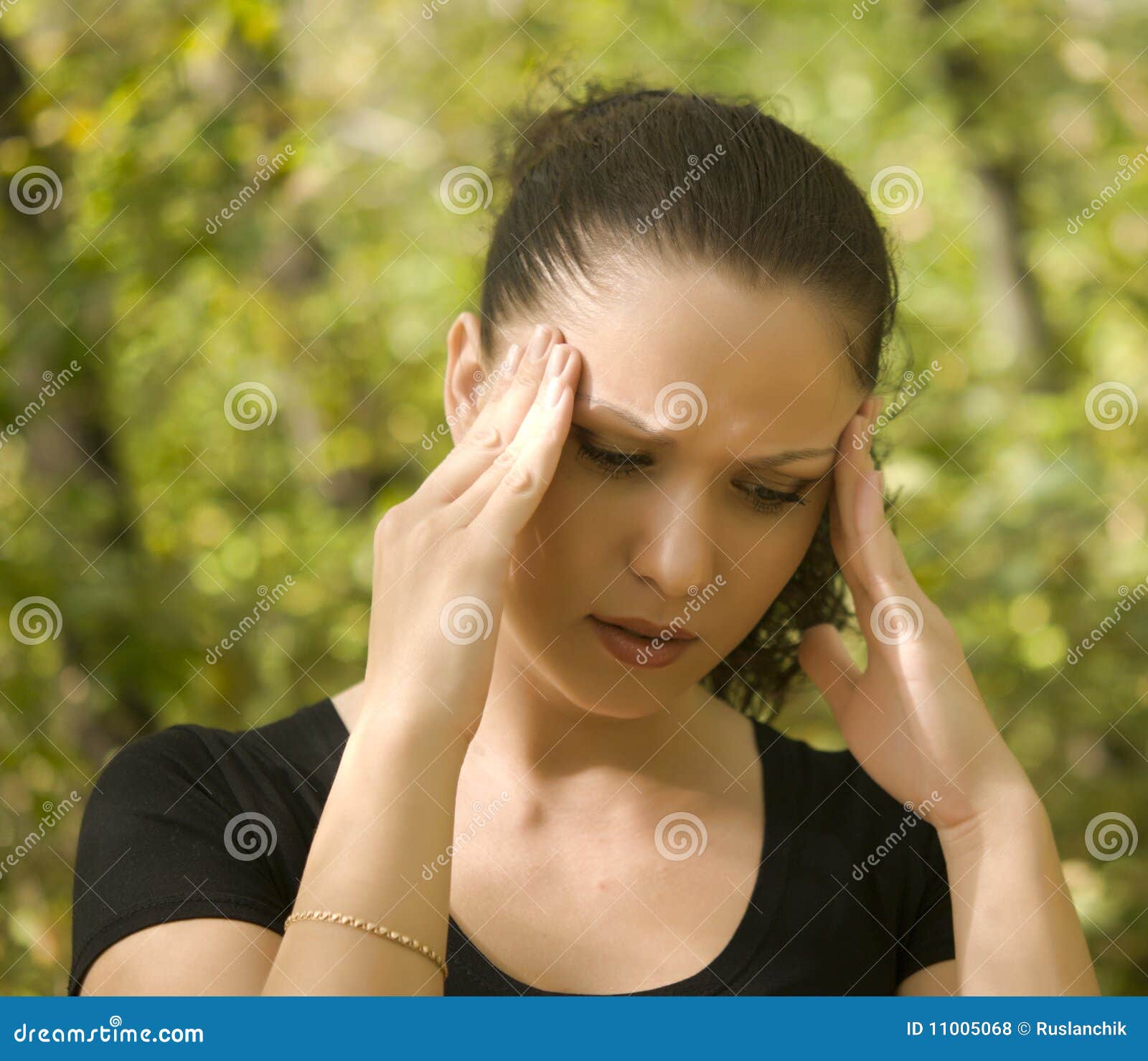 Headache stock photo. Image of abuse, cosmetics, eyes 11005068