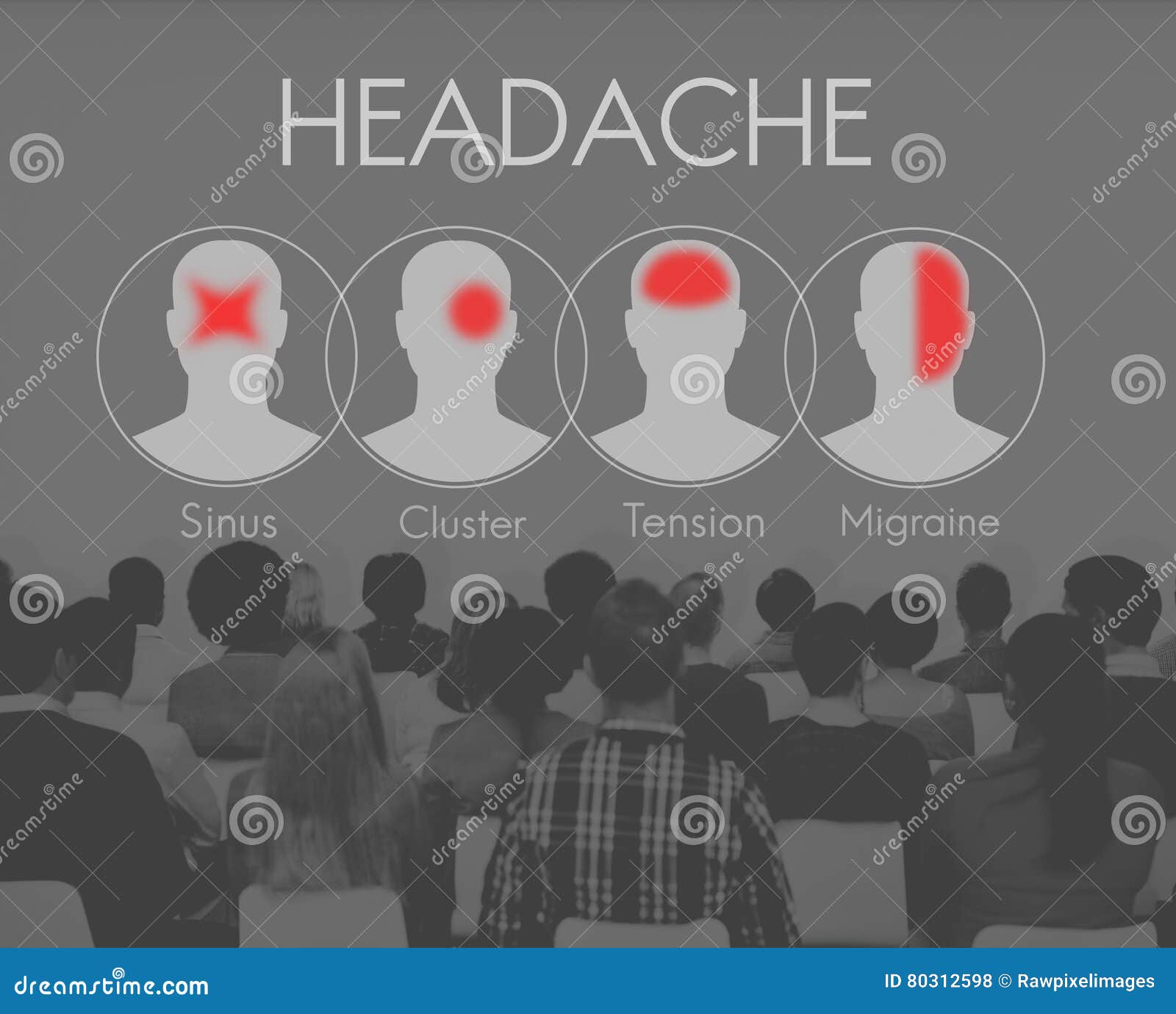 headache symptom migraine tension cluster concept