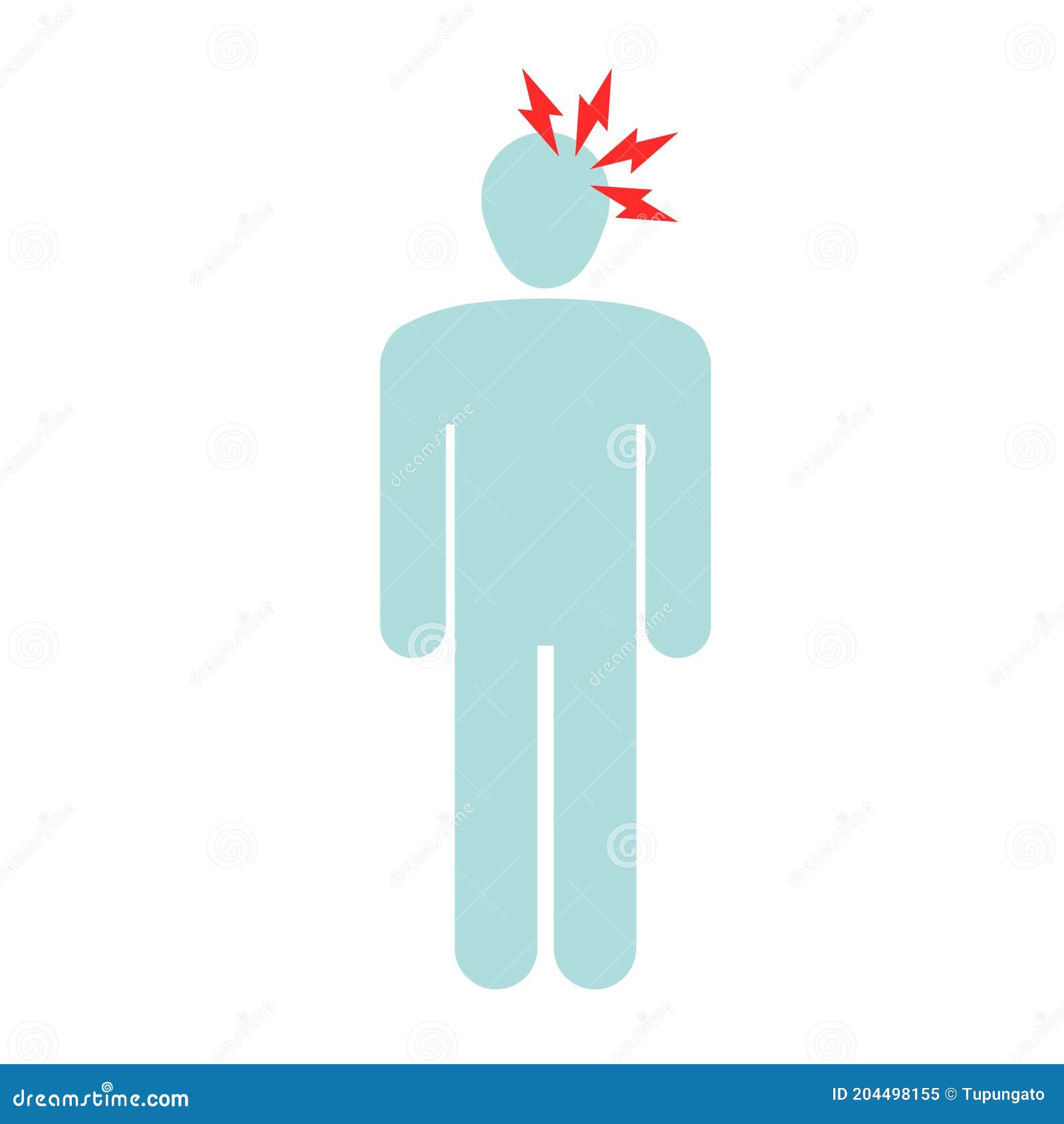 Headache vector symbol stock vector. Illustration of headache 204498155