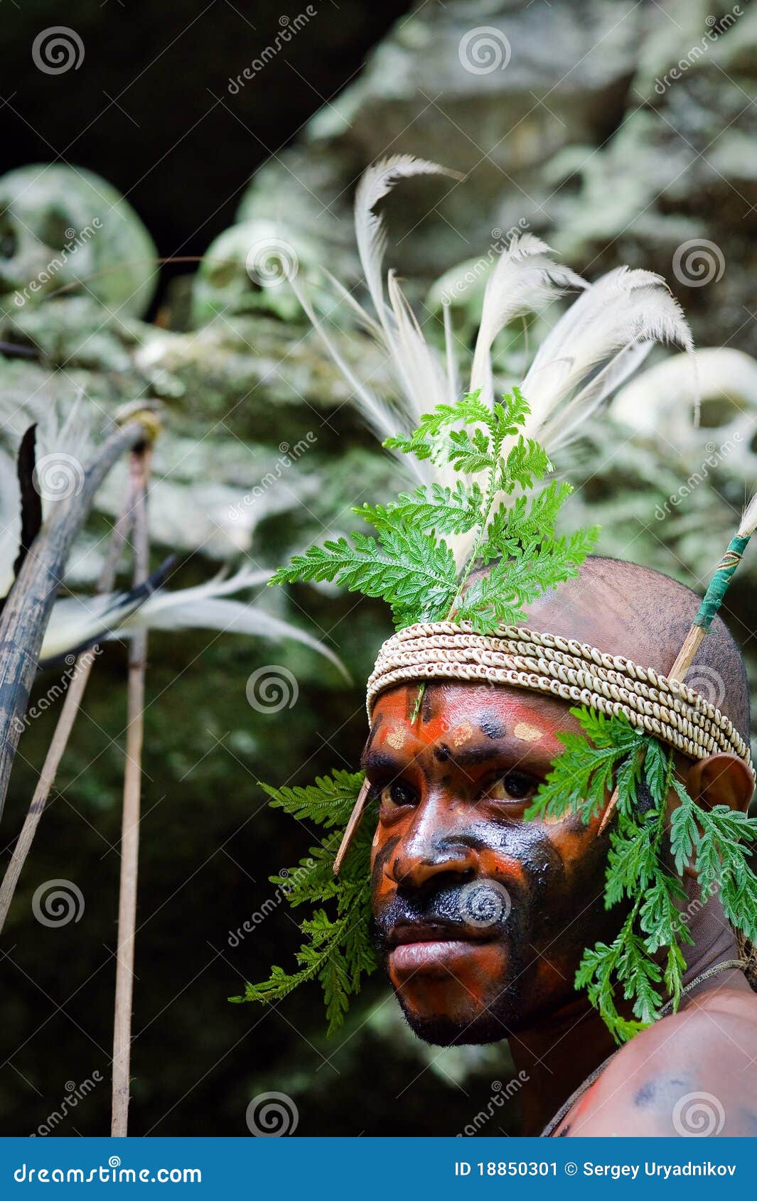 Headhunter. editorial photo. Image of exoticism, island - 18850301