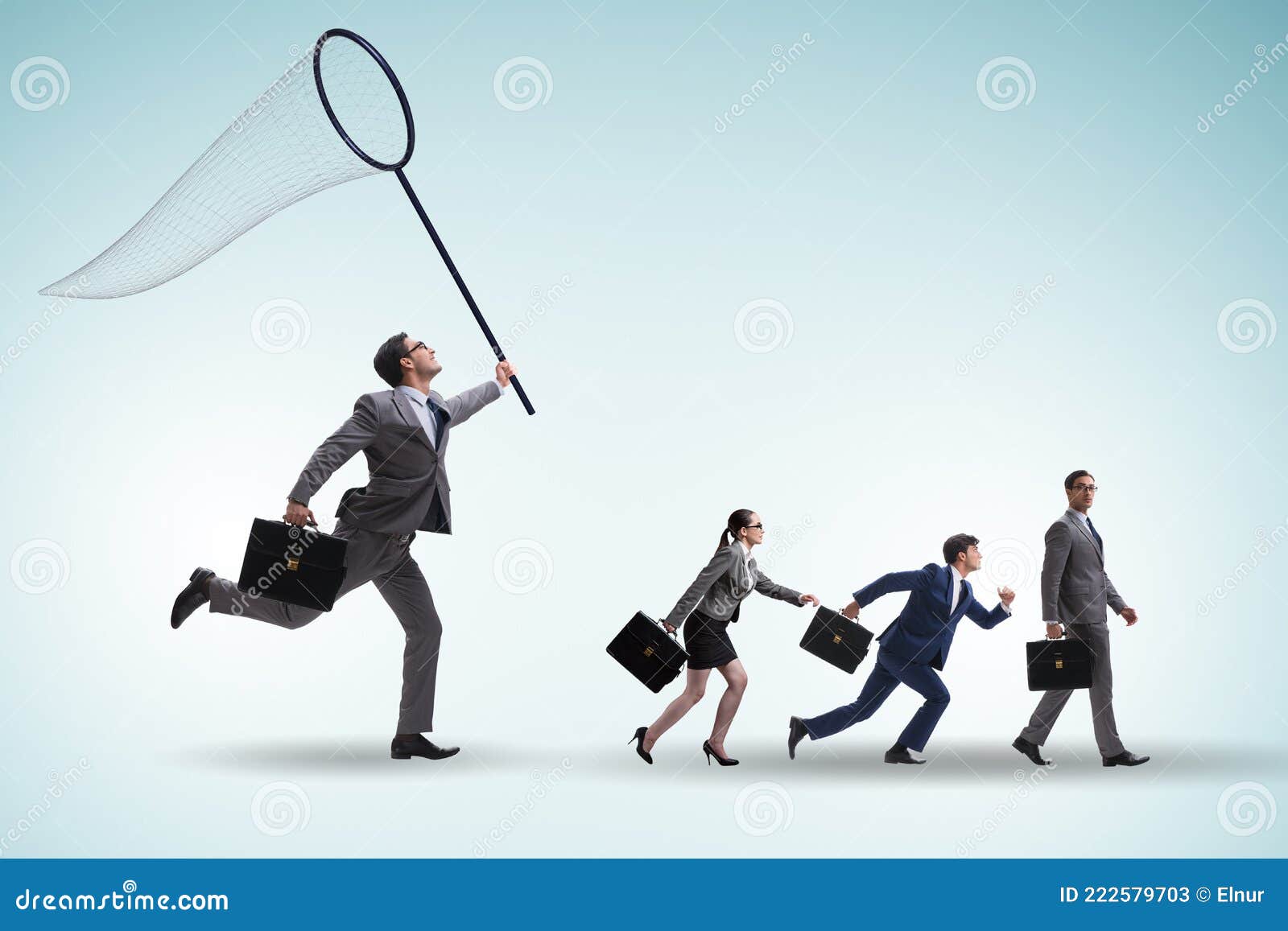 Headhunting and Retention Concept with Business People Stock Image