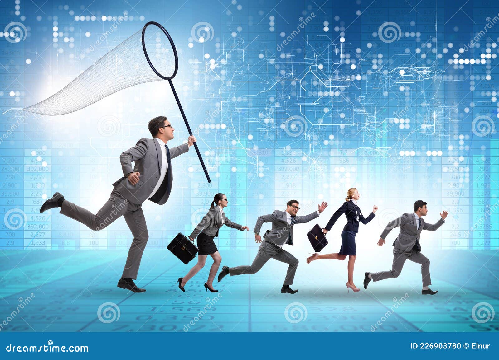Headhunting and Retention Concept with Business People Stock Photo