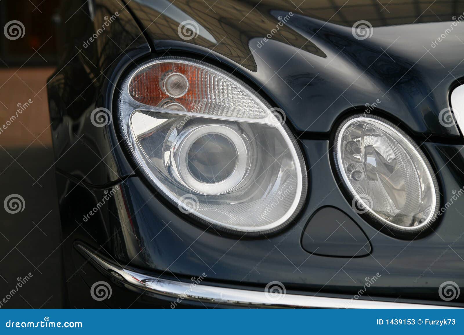 Headlamp of expensive car stock image. Image of engine 1439153