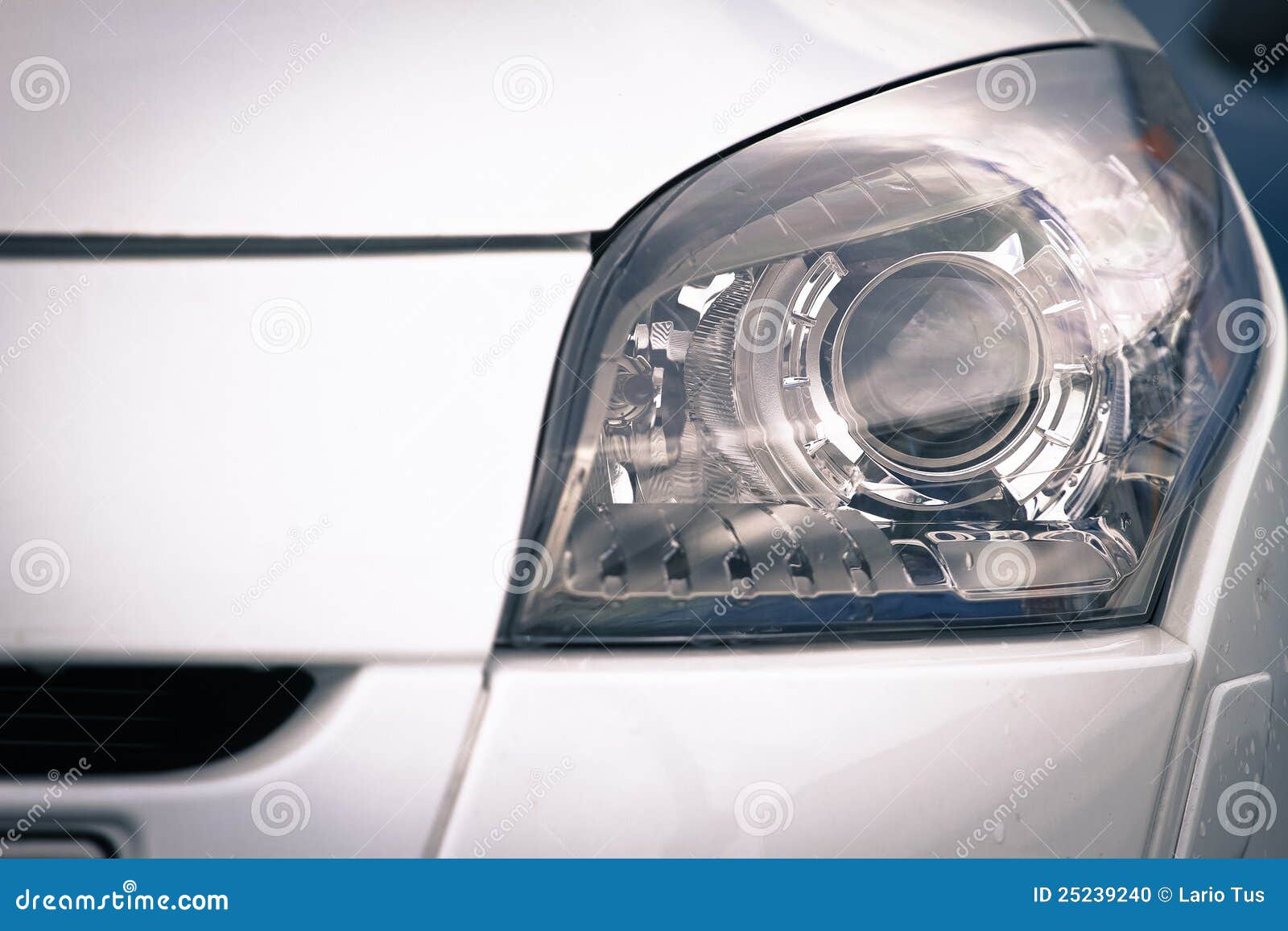 Headlamp on luxury car stock photo. Image of luxury, front 25239240
