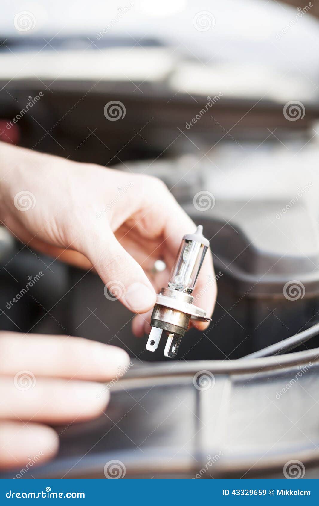 Headlight bulb stock image. Image of garage, repairing 43329659