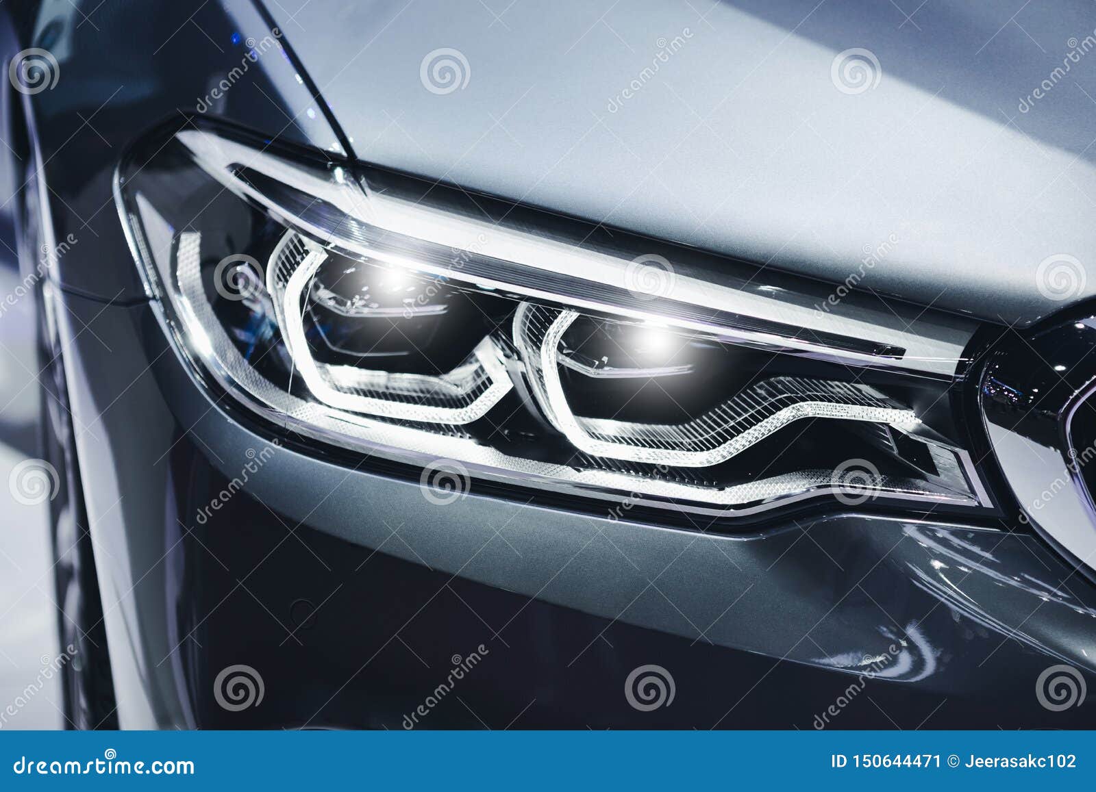 Headlight Car Projector/LED of a Modern Luxury Technology Stock Image Image of care, luxurious