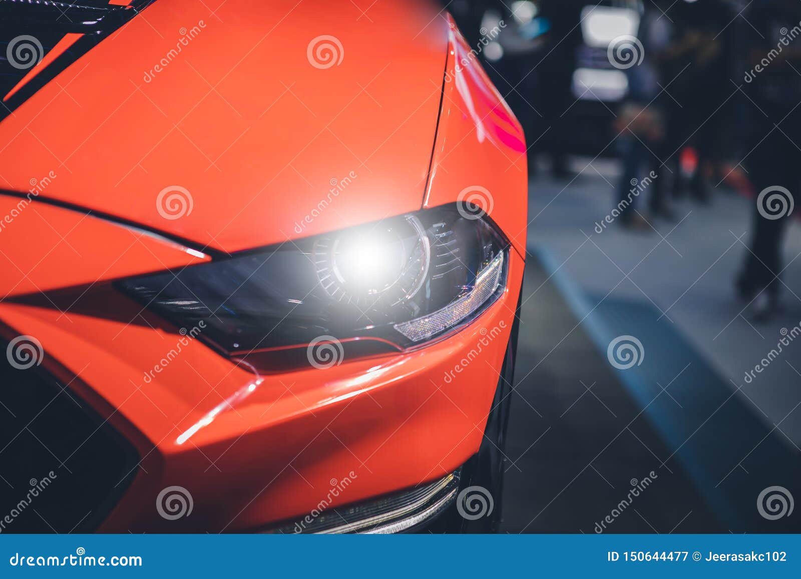 Headlight Car Projector/LED of a Modern Luxury Technology Stock Image Image of model, detail