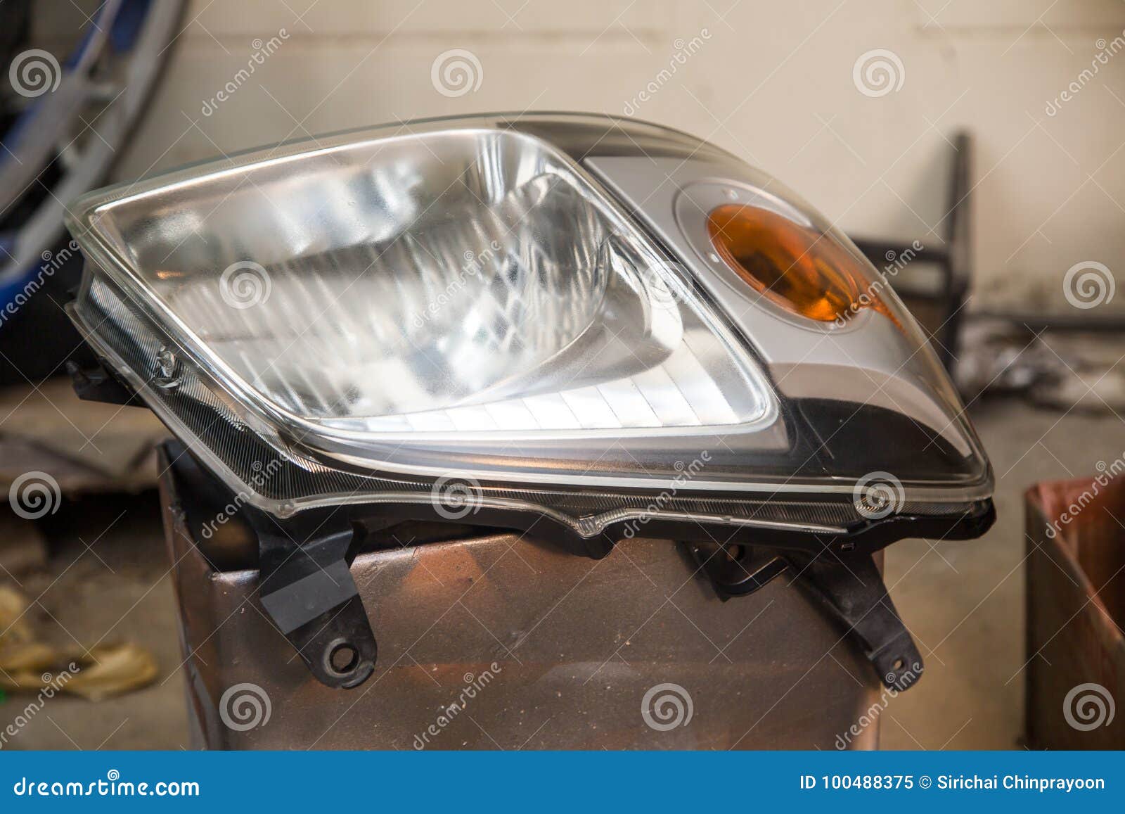 Headlight for repair stock image. Image of repair, headlight 100488375