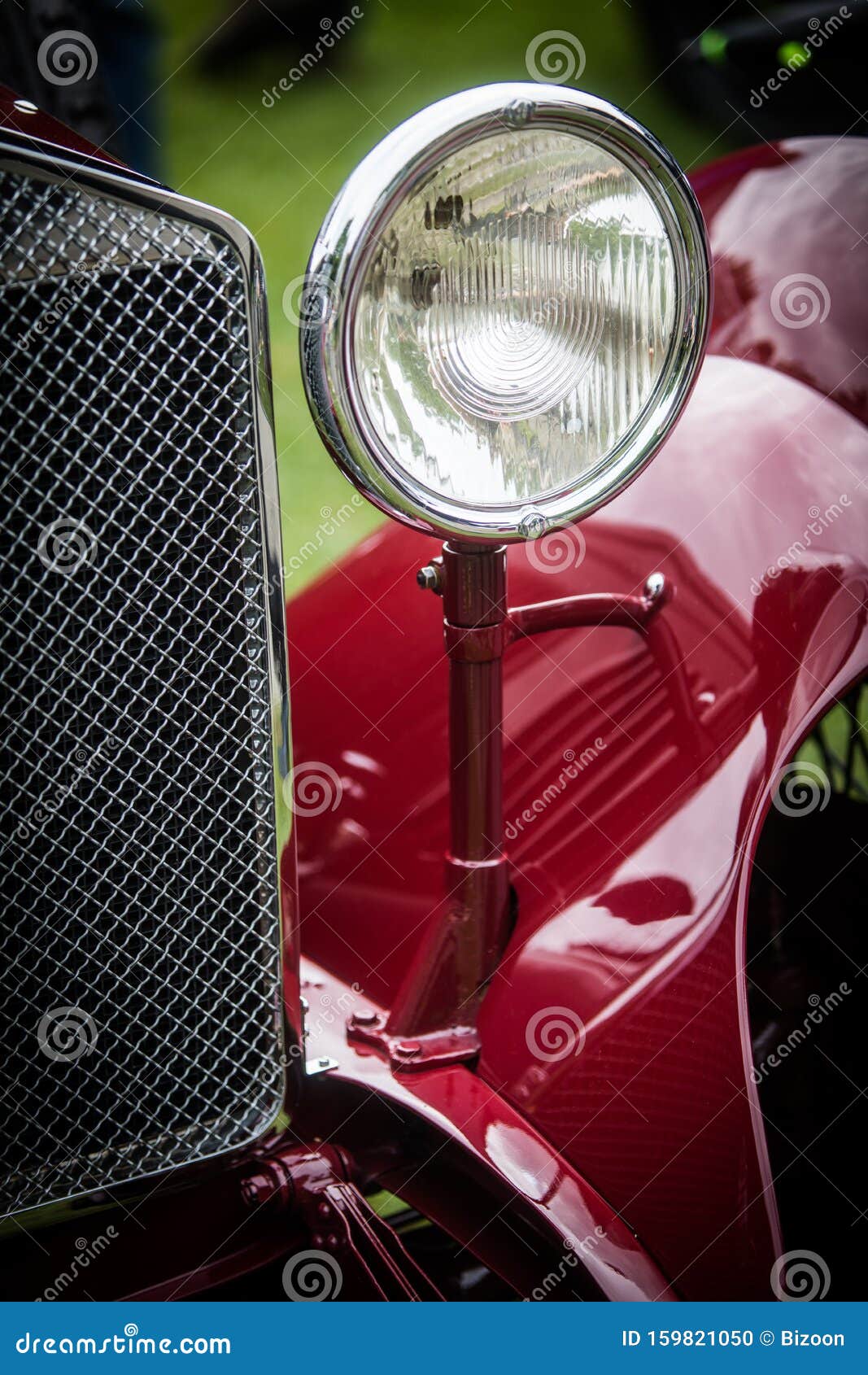 Headlight of a Vintage Classic Car Stock Photo Image of closeup