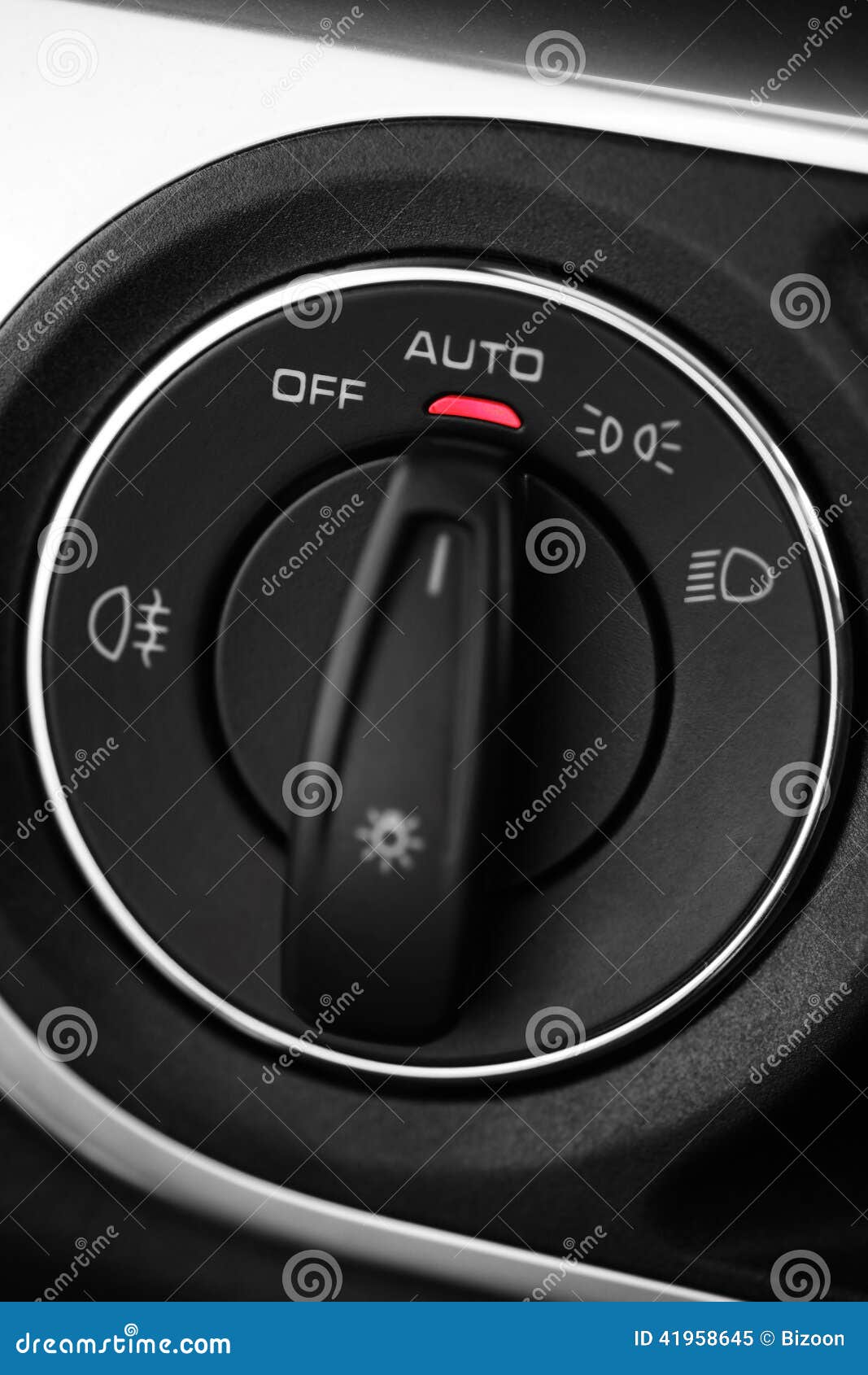 Headlights button stock image. Image of luxury, technology 41958645