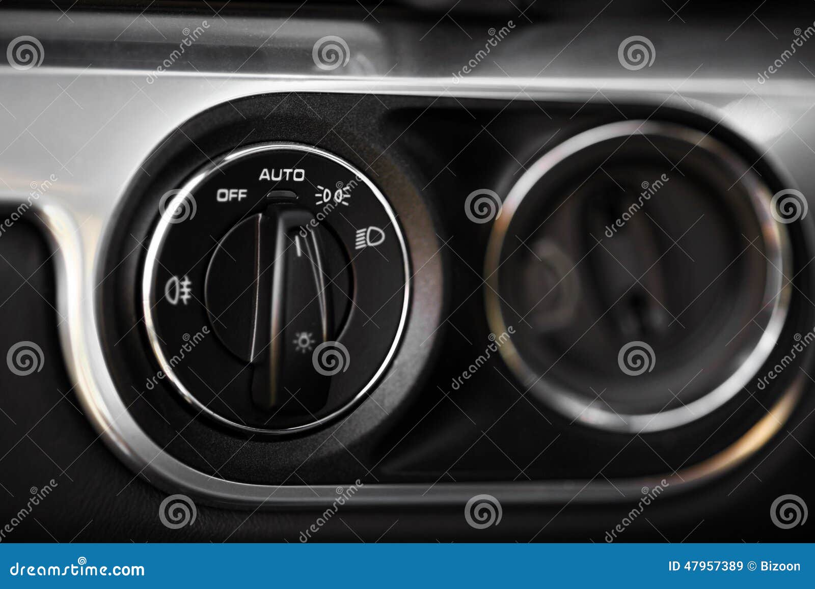 Headlights button stock image. Image of automobile, style 47957389