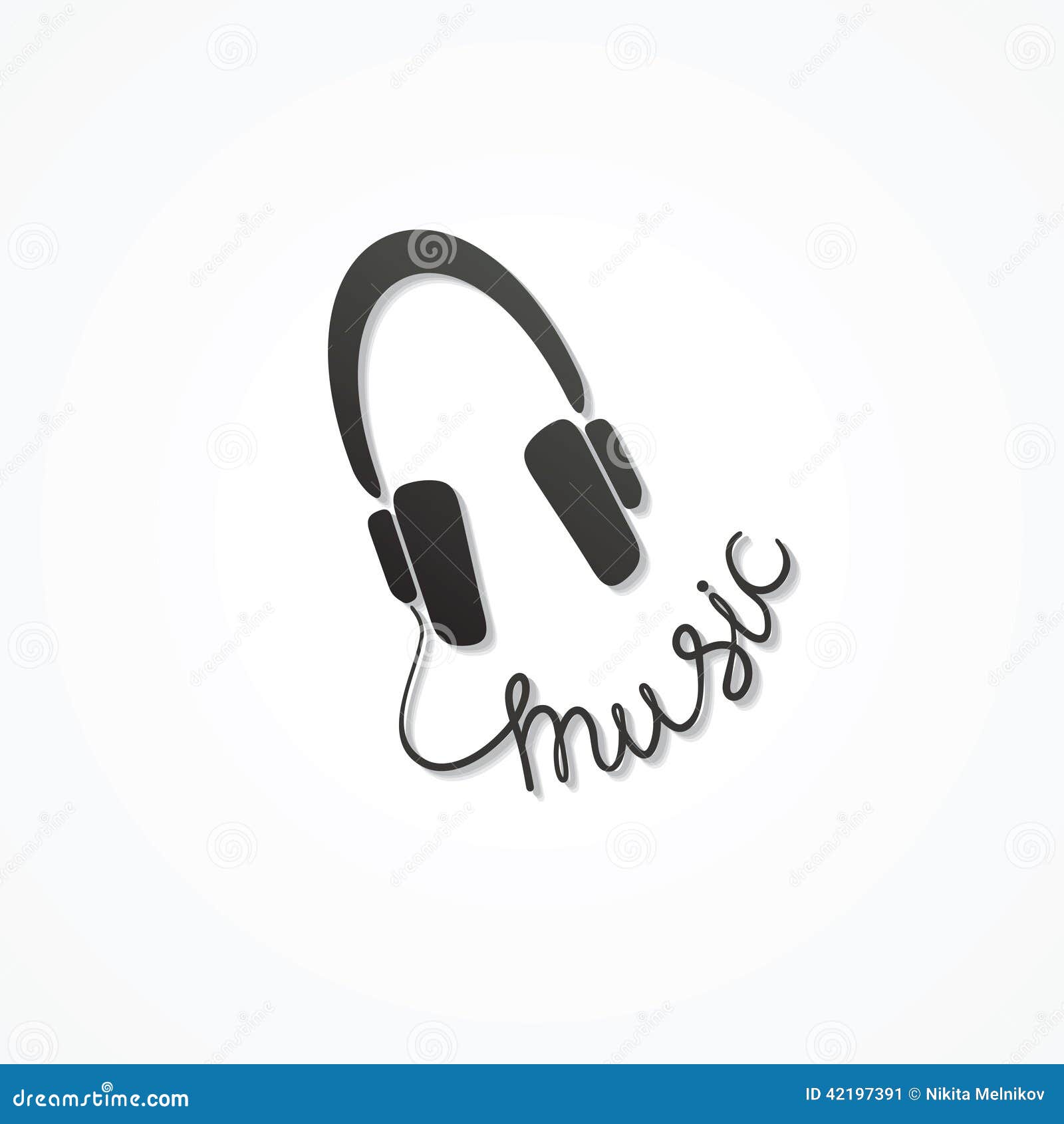 Headphone icon stock vector. Illustration of decoration 42197391