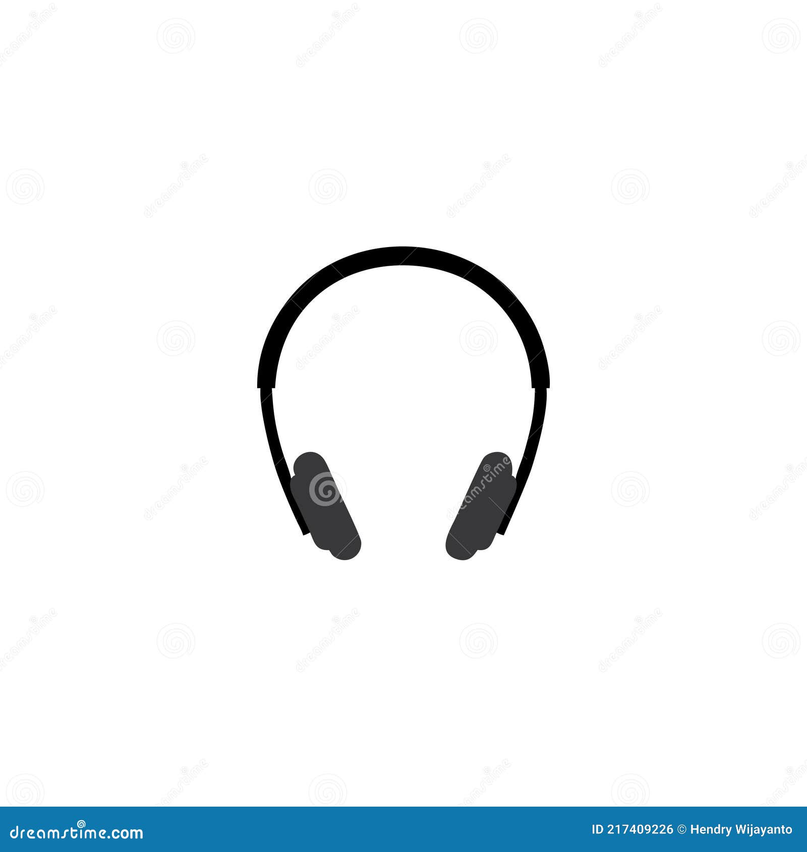 Headphone Icon and Simple Flat Symbol for Website,mobile,logo,app,UI
