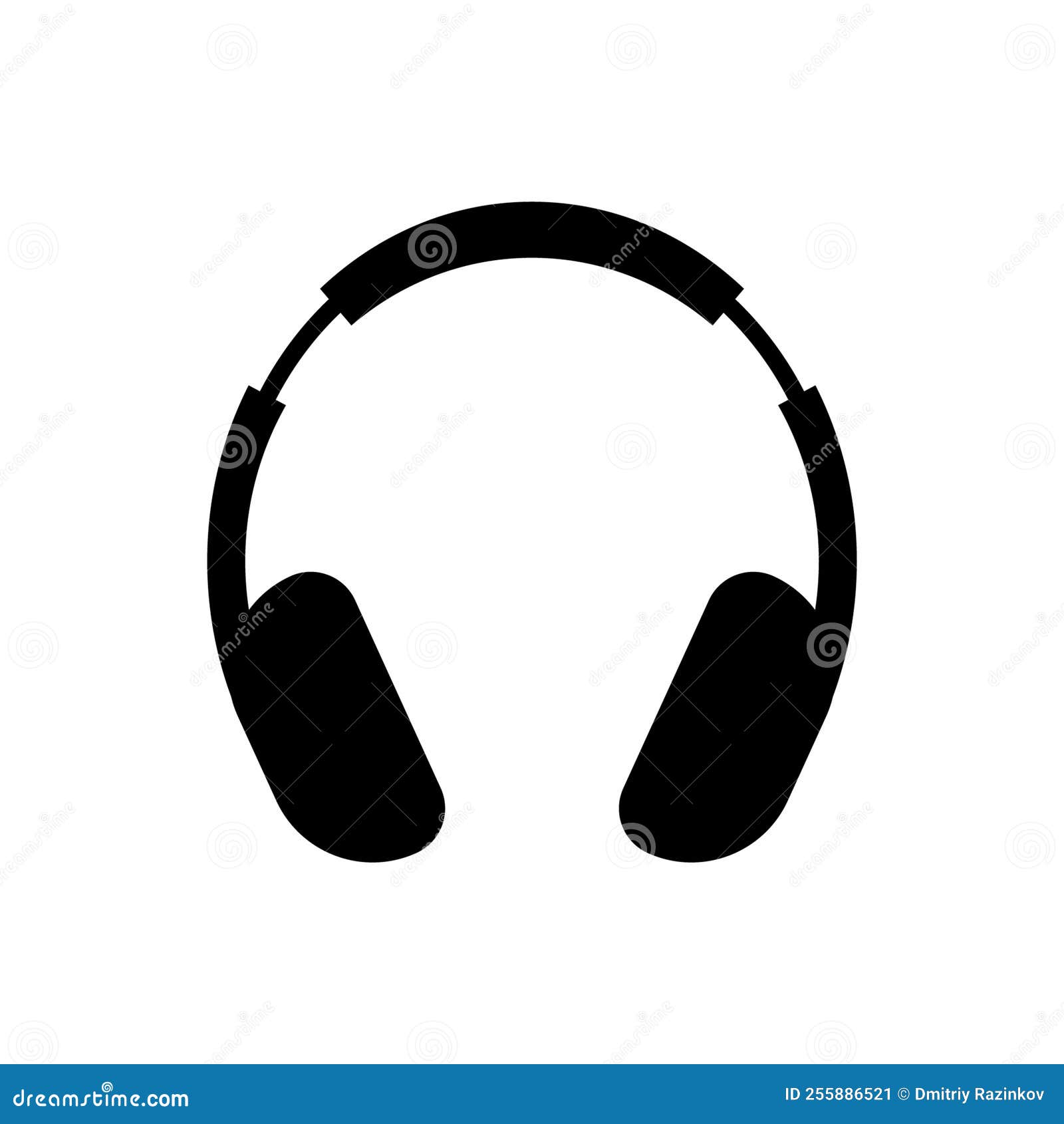 Headphone Icon on White Background for  Design. Vector Headphones Logo. Stock Vector