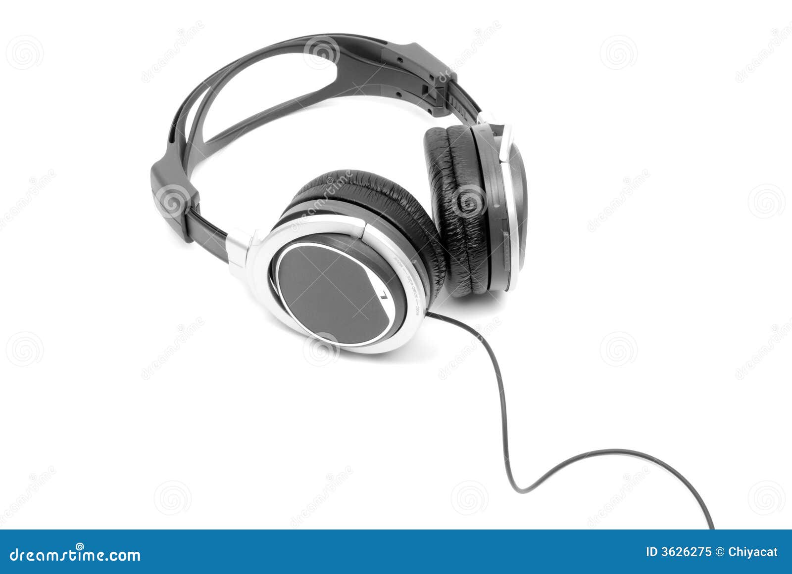 Headphones stock image. Image of head, bulky, human, music 3626275