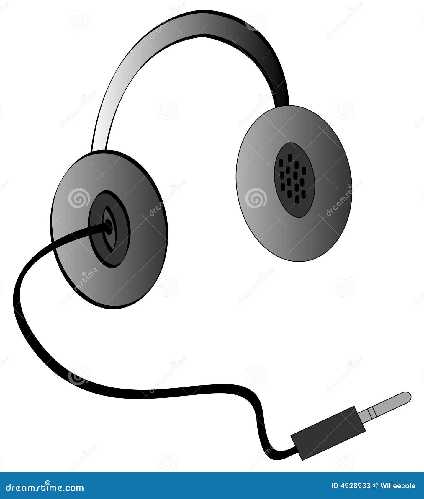 Headphones stock vector. Illustration of beats, hear, audio - 4928933