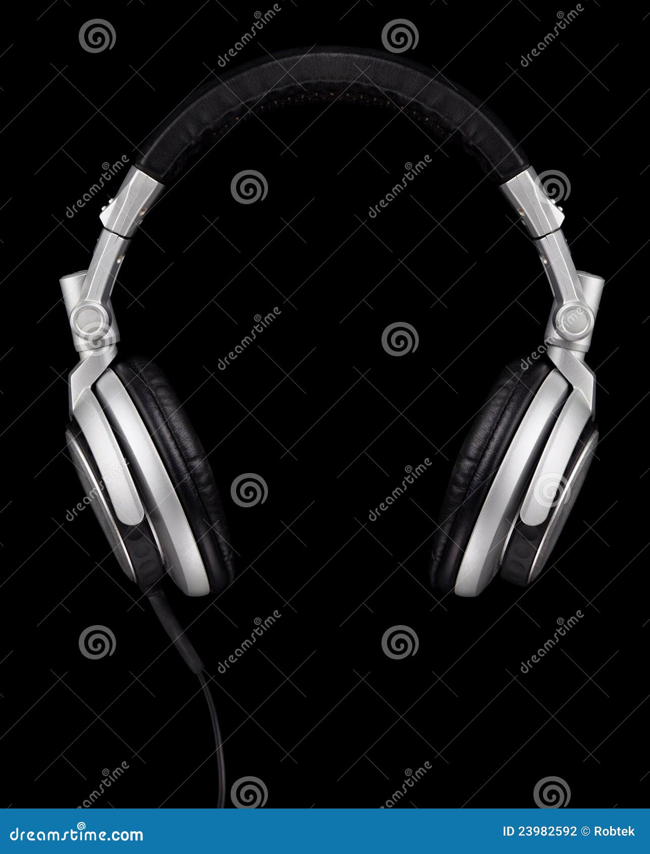 Headphones Floating on Air stock photo. Image of cable 23982592