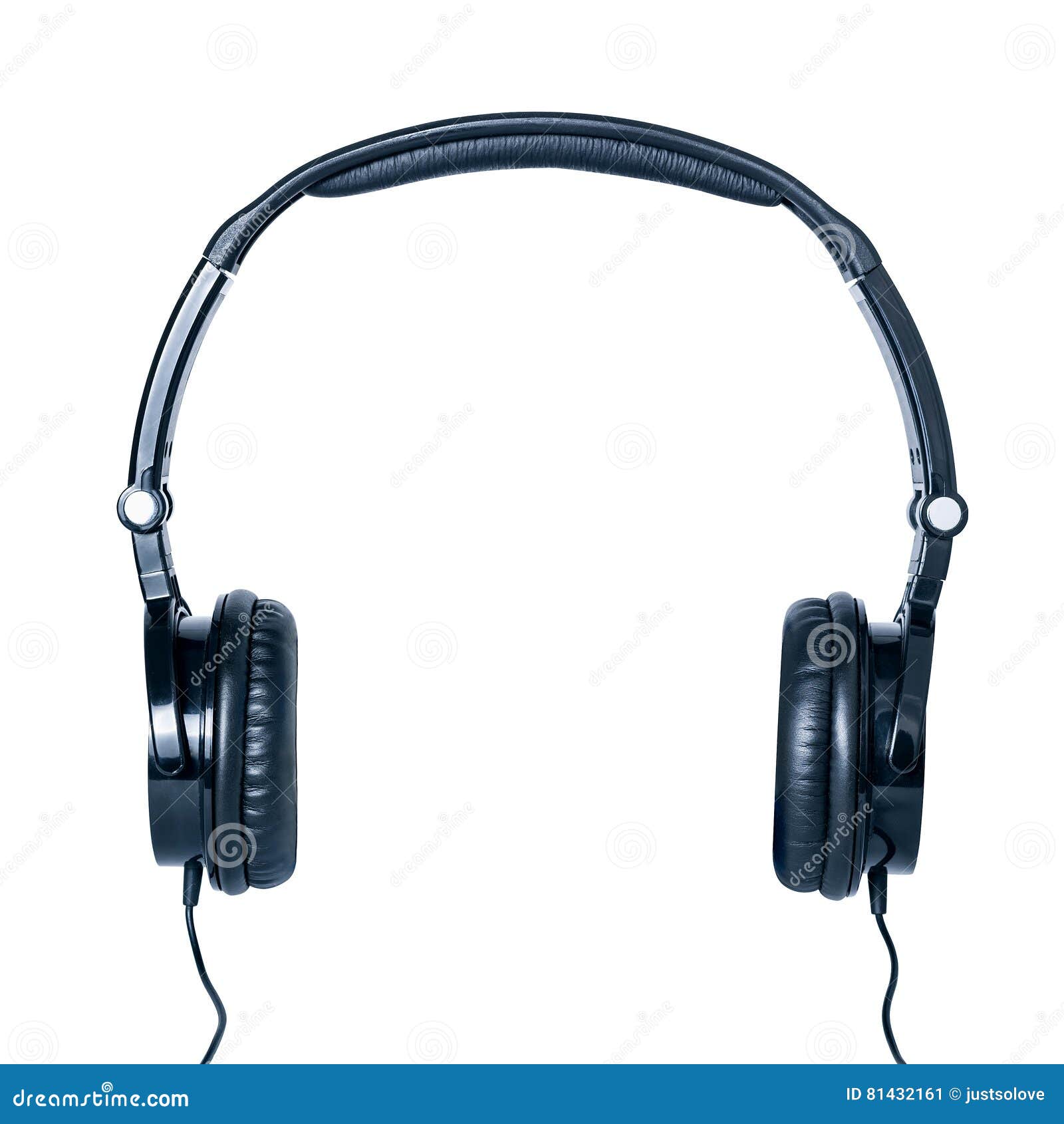 Headphones Isolated on White Background Stock Image - Image of leisure ...