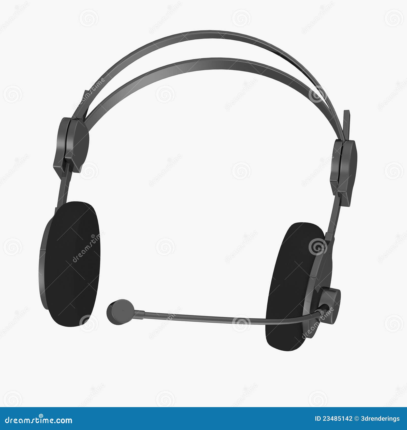 Headphones And Microphone (operator Headphones) Stock Photography