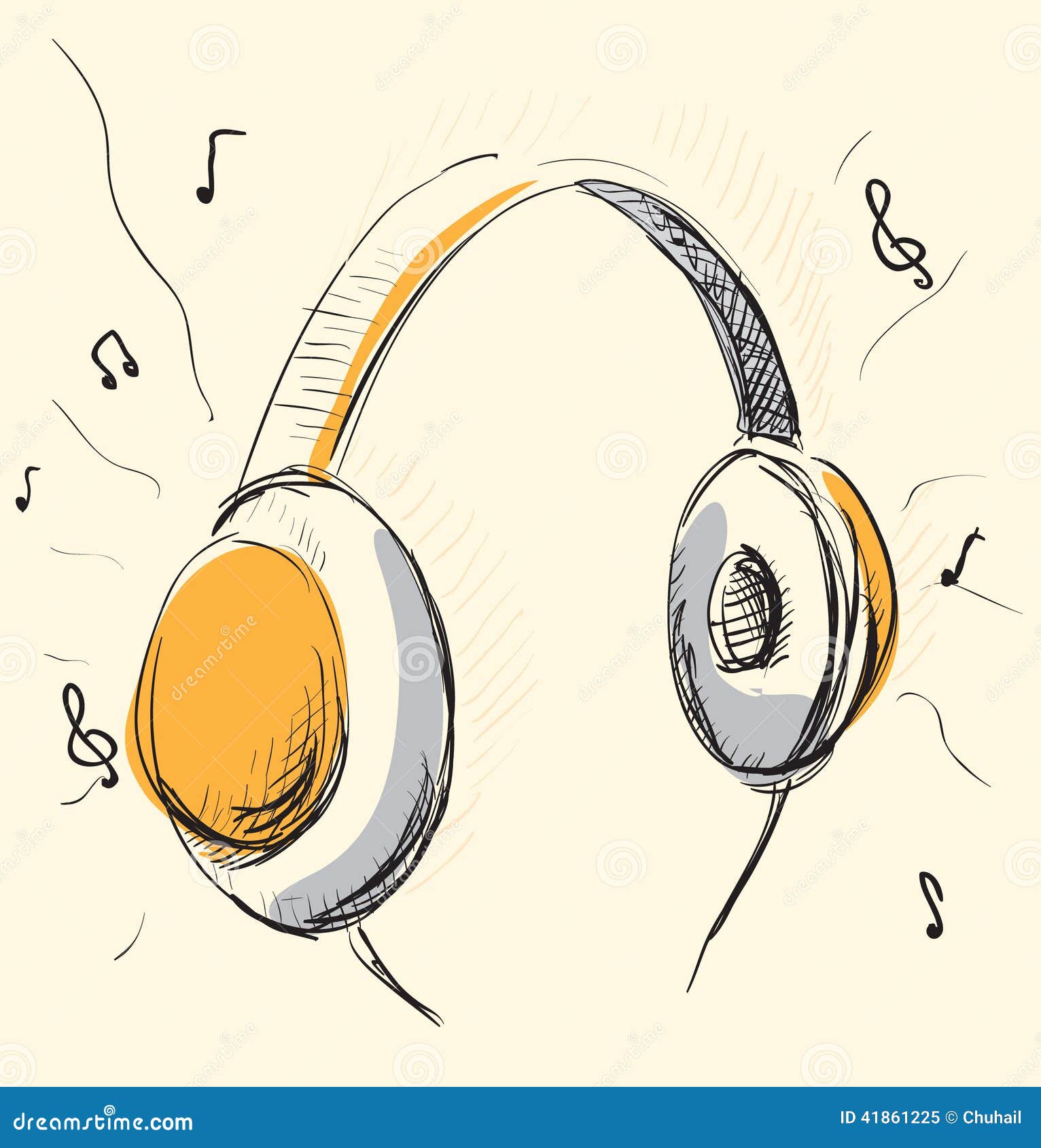 Headphones stock vector. Image of curve, disco, icon - 41861225