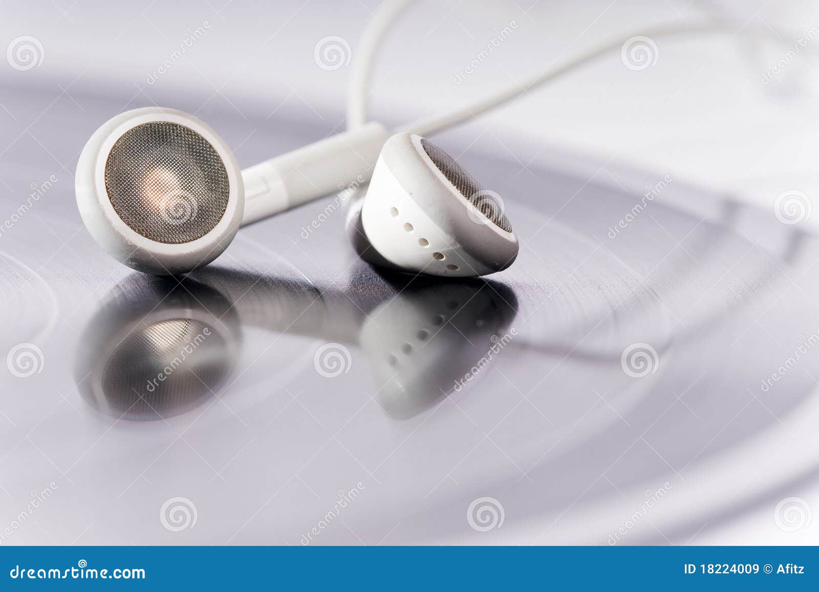 Headphones on record stock image. Image of isolated, technology 18224009