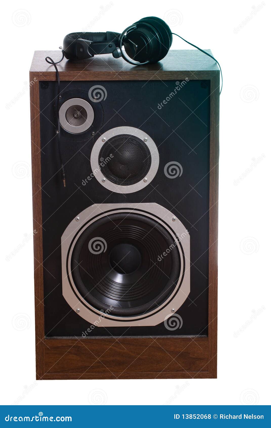 Headphones and Speaker stock photo. Image of loudspeaker 13852068