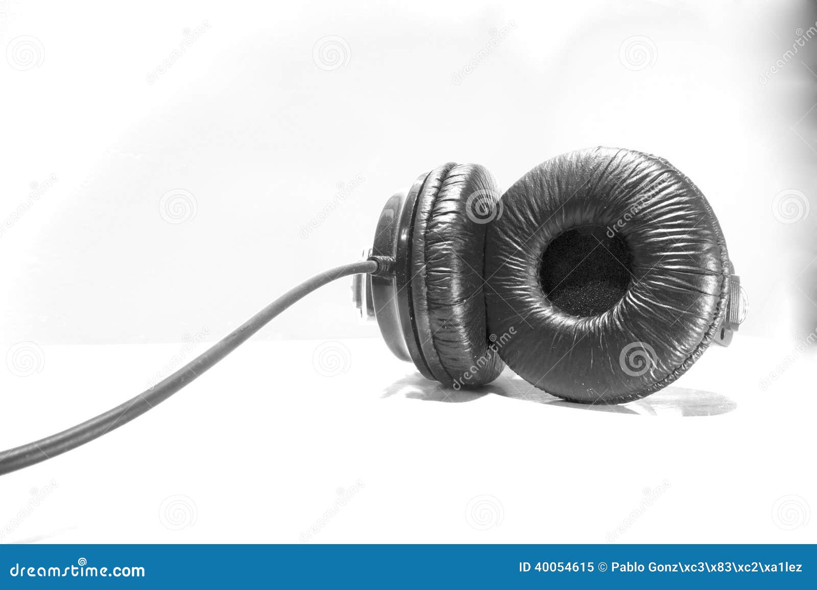 headphones on white background