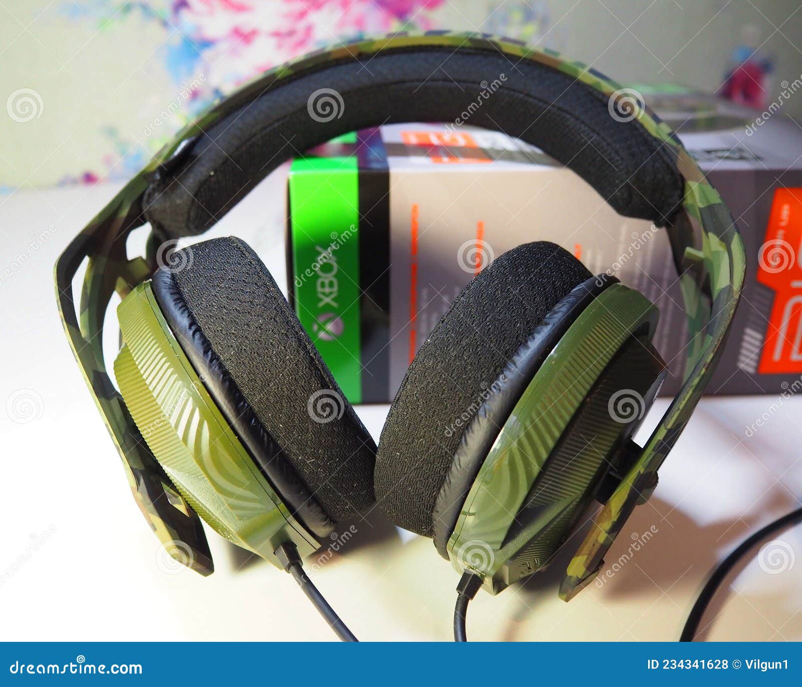 Headset for a Personal Computer. Headset Headphones for Use with a