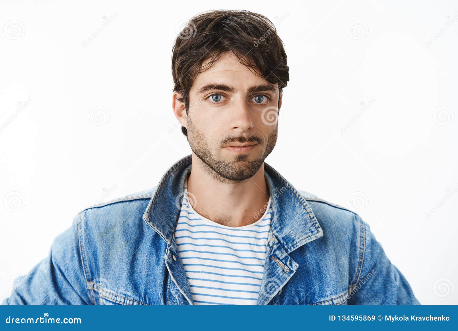Blue-eyed man with dark hair and beard - wide 6
