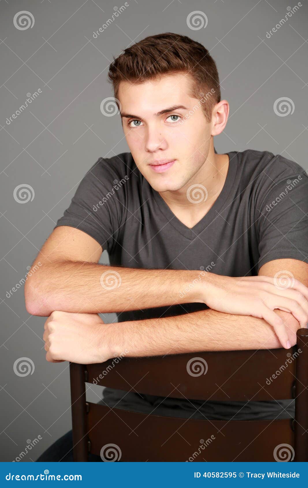 Headshot Of Older Teen Boy Stock Image Image Of Adolesc