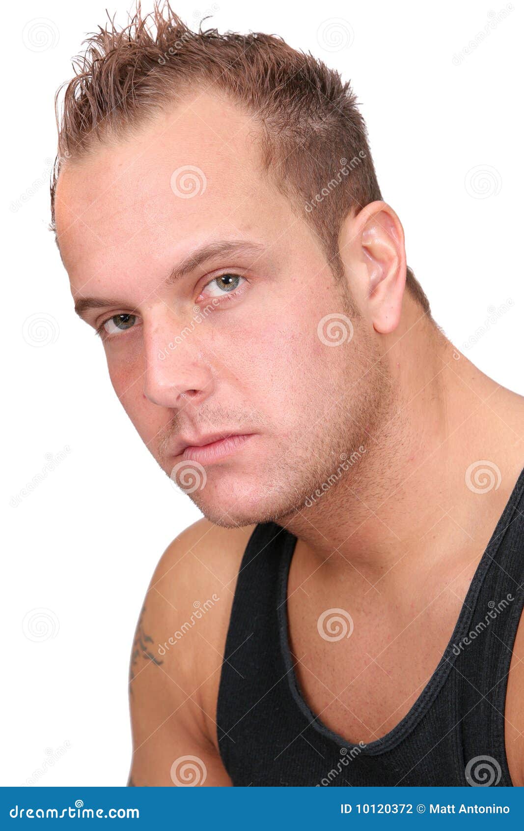 Headshot portrait stock photo. Image of fashion, young 10120372