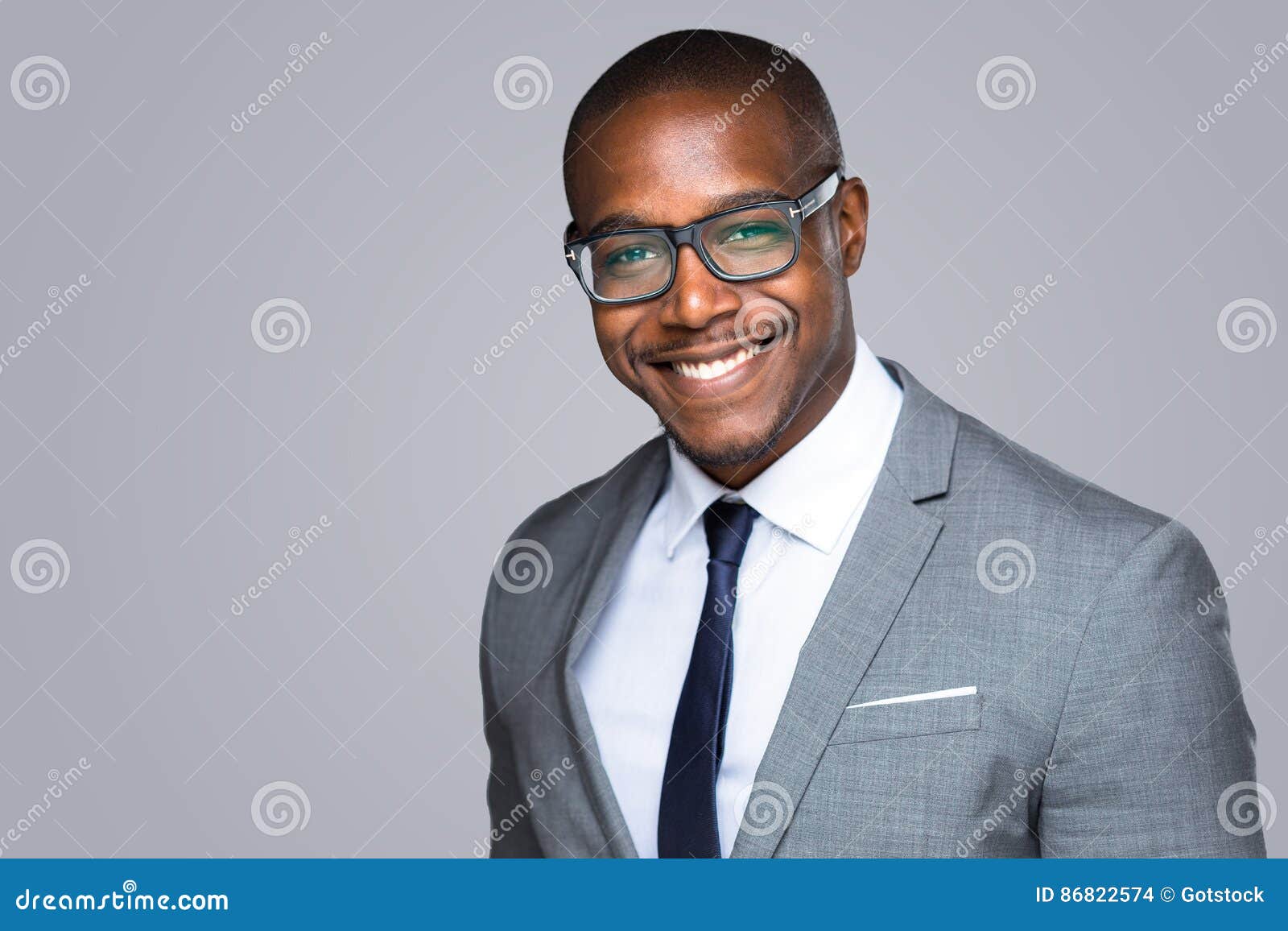headshot of successful smiling cheerful african american businessman executive stylish company leader