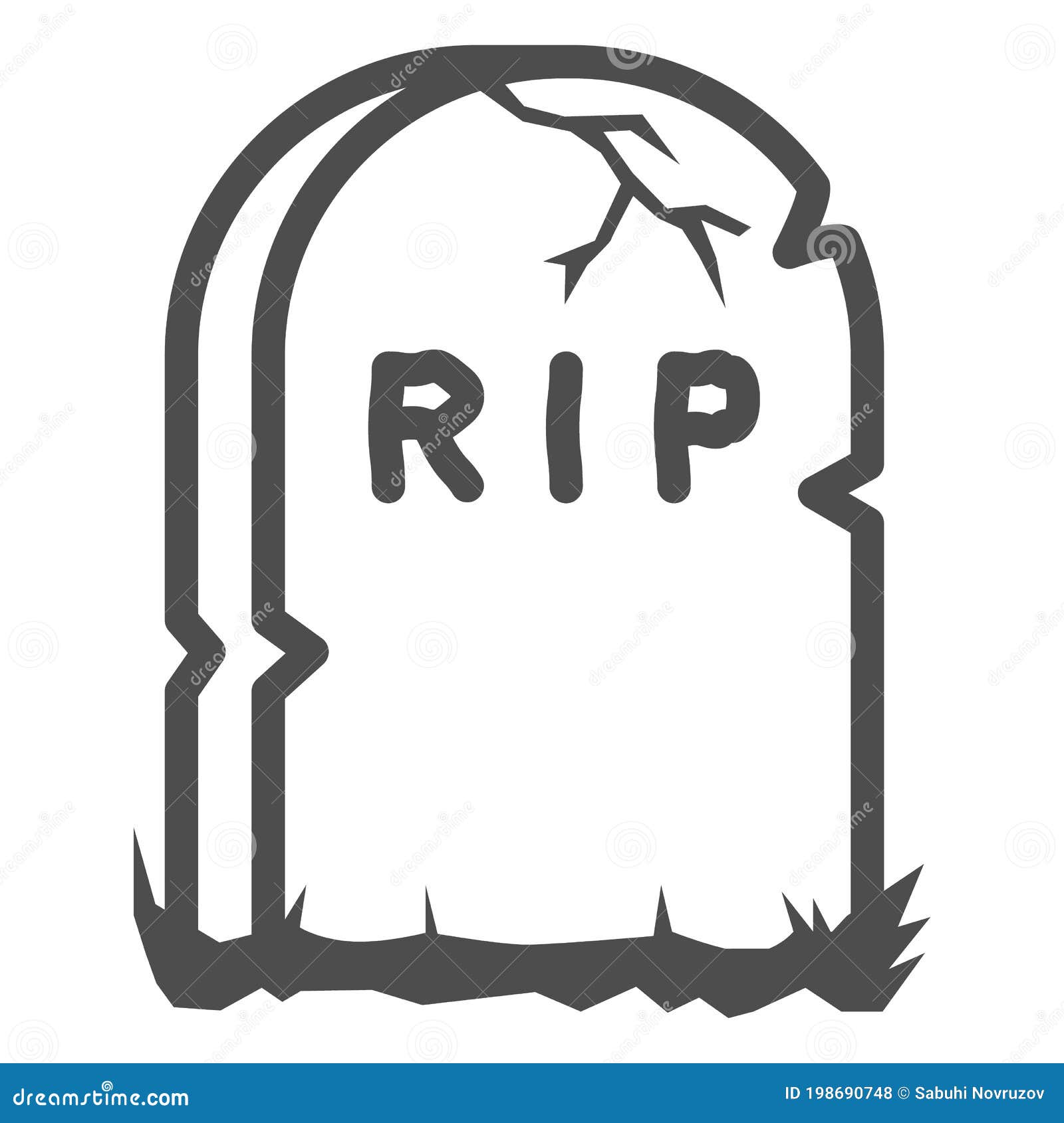 Halloween RIP Tombstone PNG Clip Art Image​