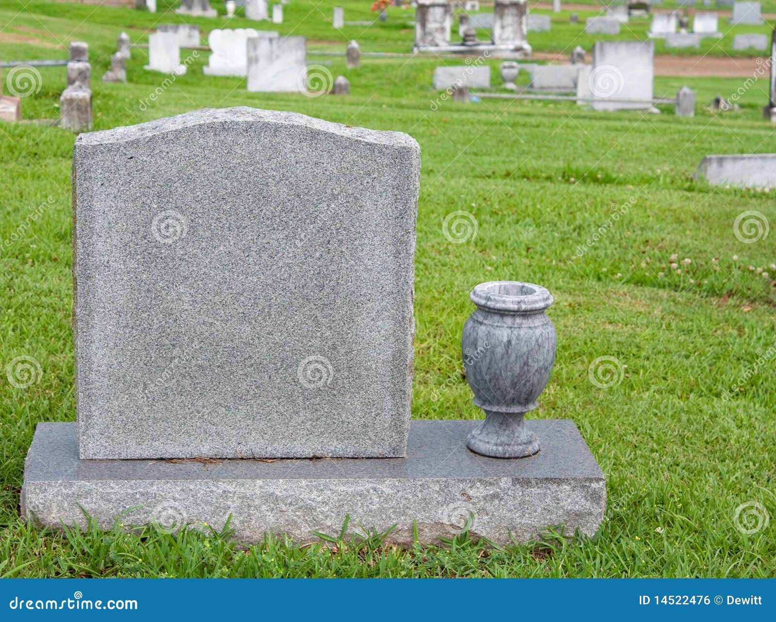 Headstone and vase stock photo. Image of markers, grave 14522476