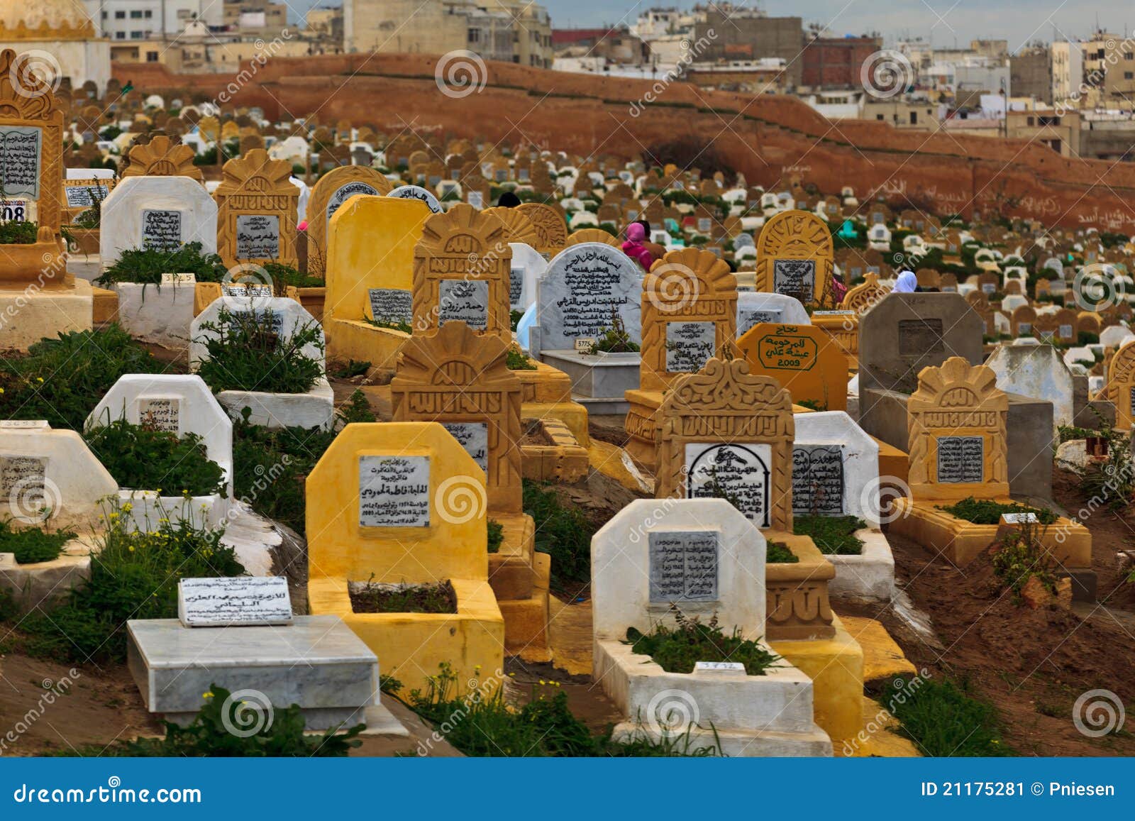 Headstones In Muslim Cemetery Editorial Photo Image 21175281