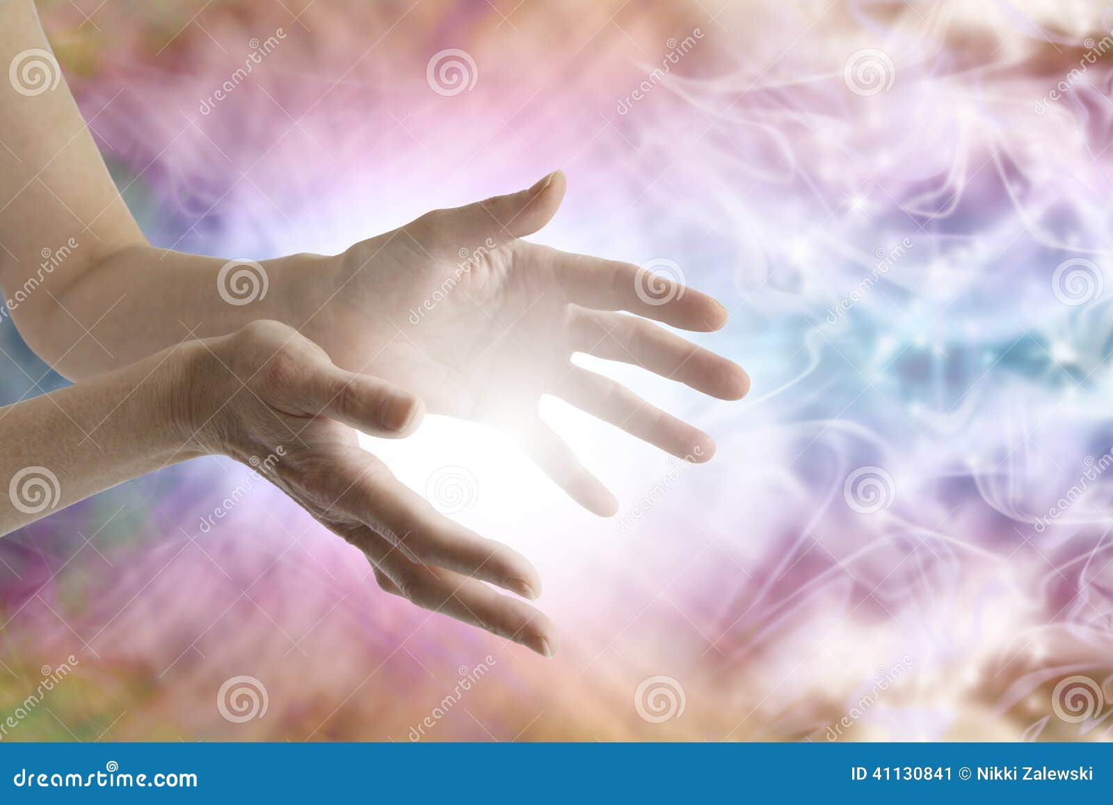 healing hands sending distant healing