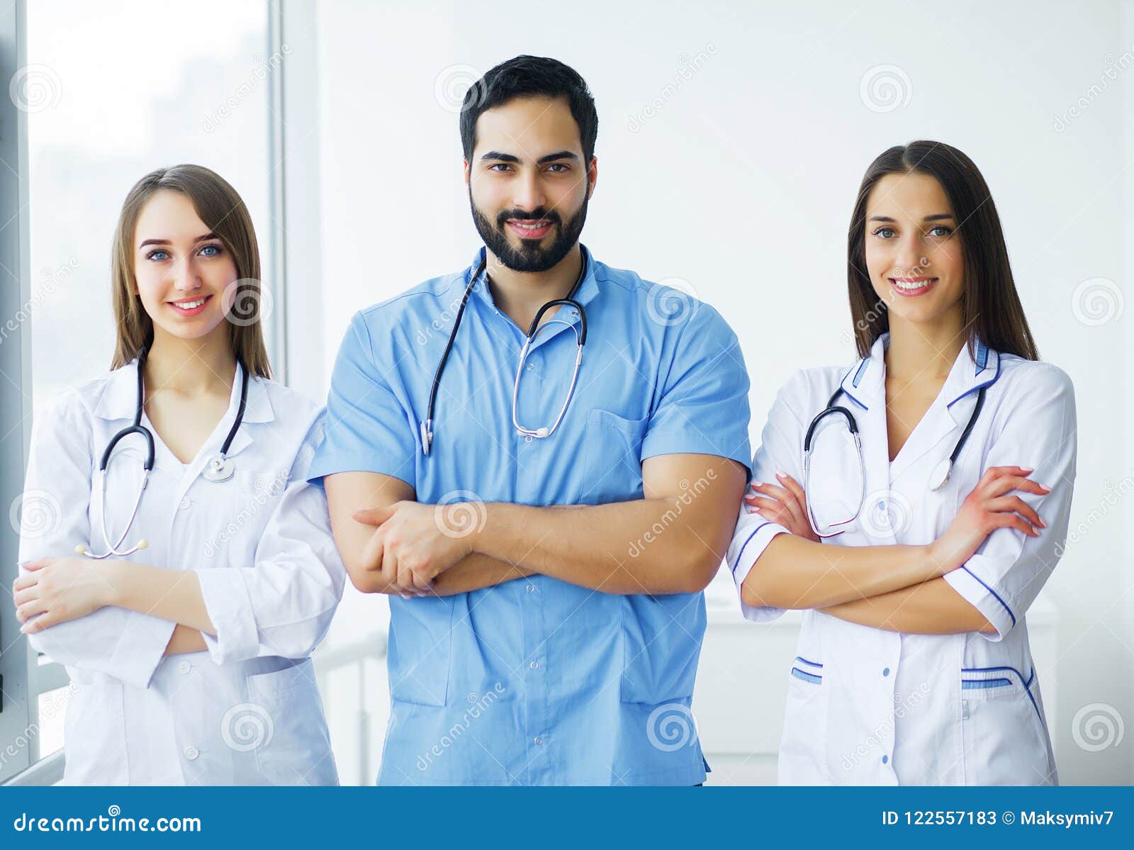 Health Care. Doctors Working Together As Team for Motivation, Su ...