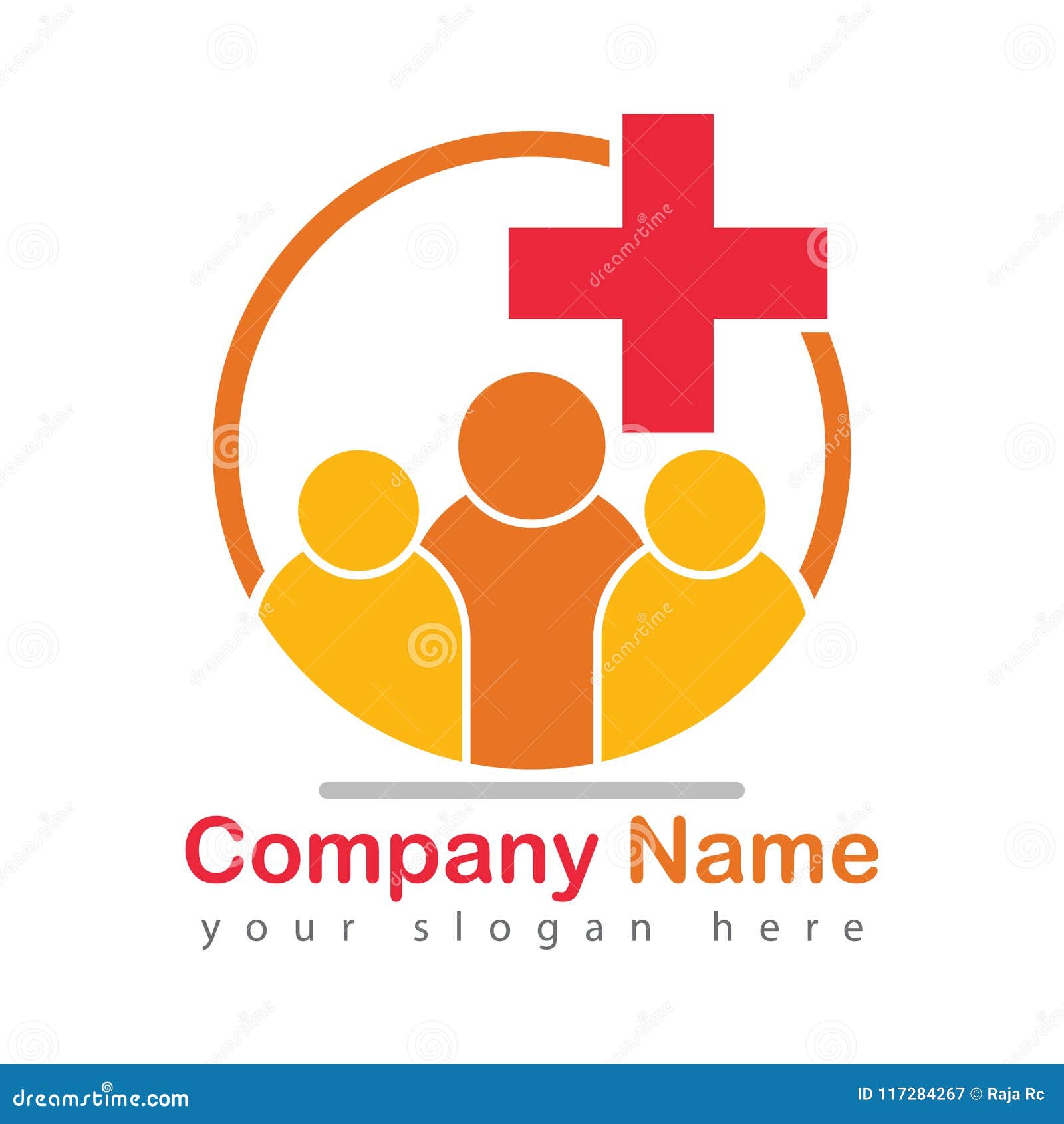 Health Care Hospital Logo Red Mark Stock Vector - Illustration of care ...