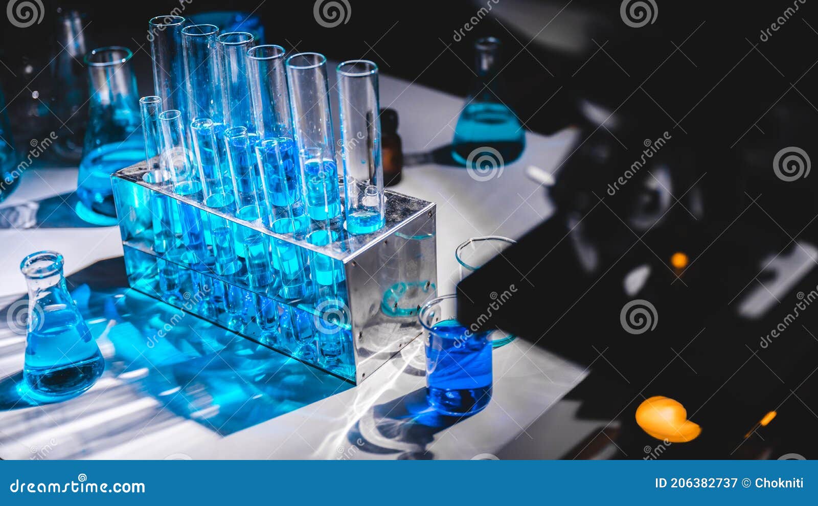 health care researchers working in medicals science technology research in laboratory, medical research lab or science laboratory