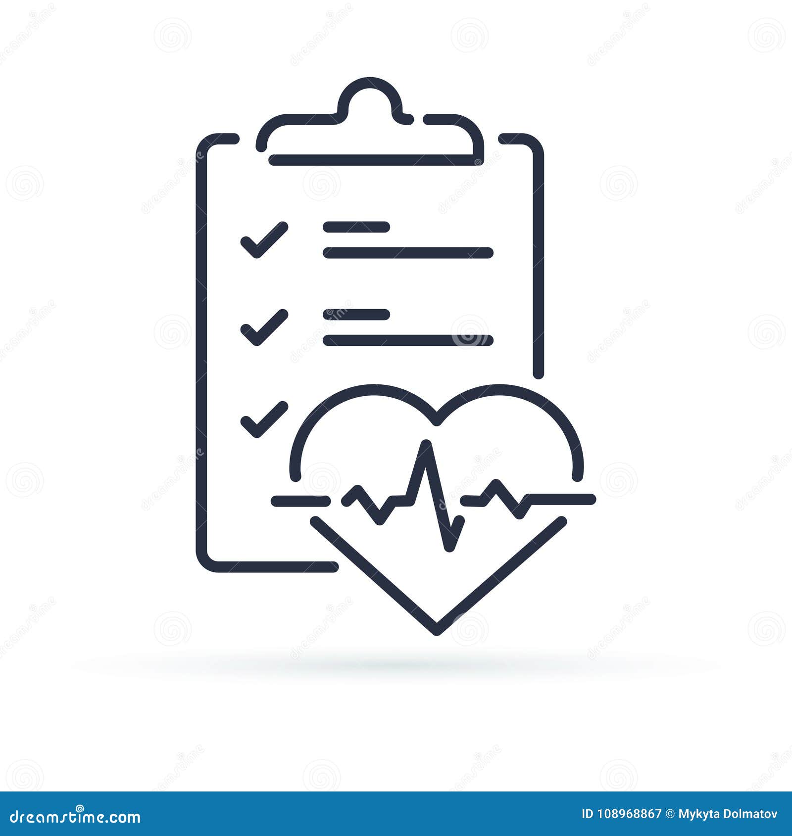 health check up checklist for cardiovascular disease prevention test. heart diagnostic electrocardiography service