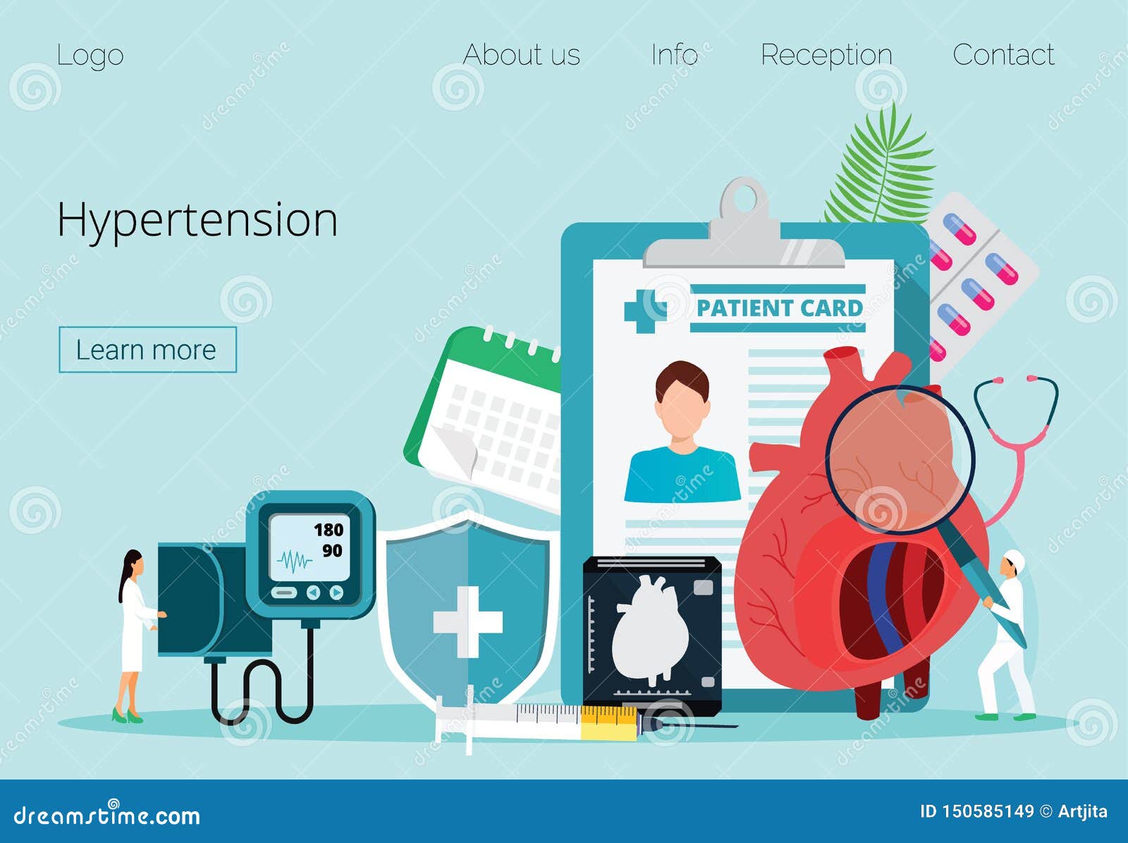 Hypotension Low Blood Pressure Cartoon Illustration Royalty Free Stock