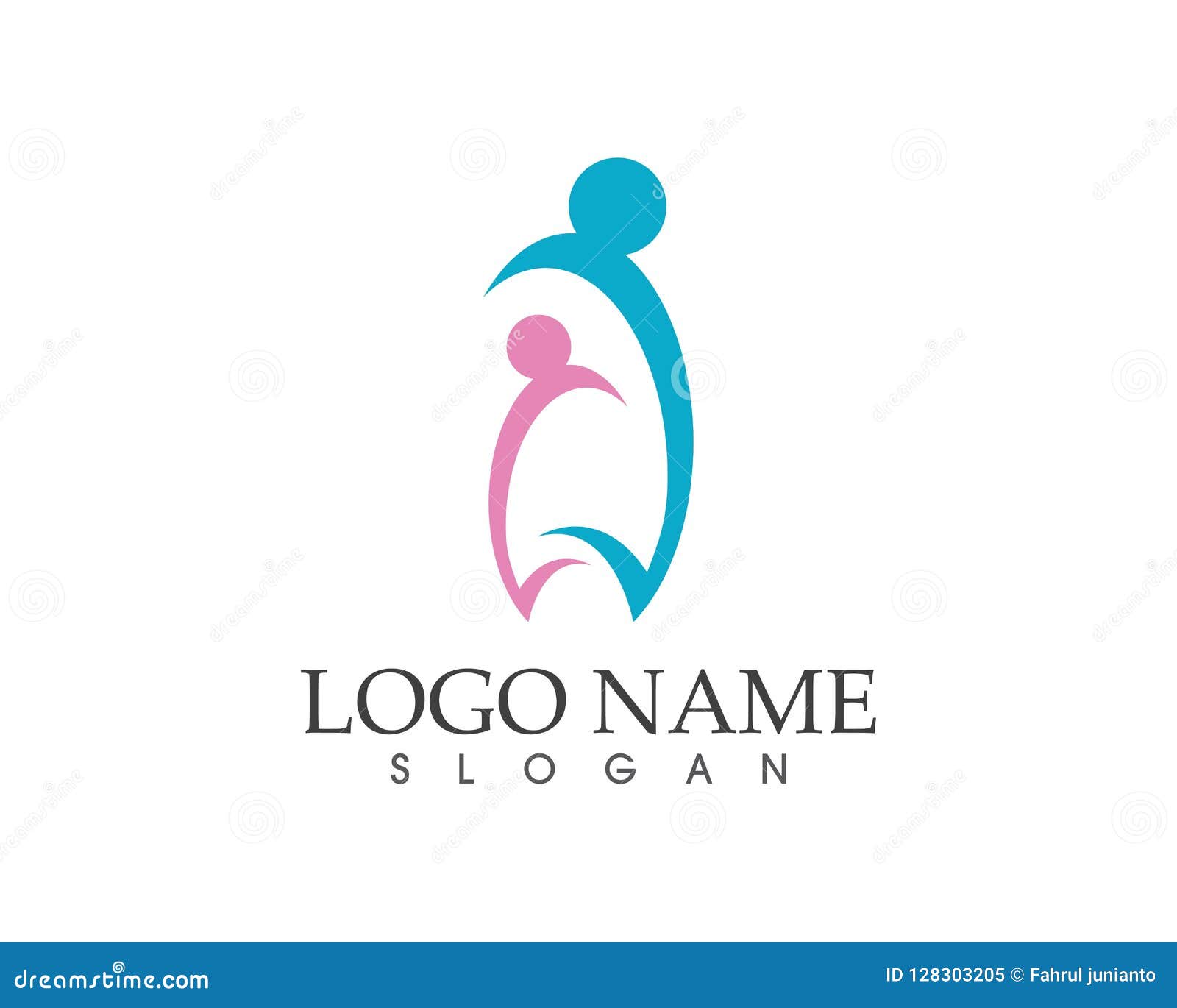 Health Family Care Logo Design Vector Illustration Stock Vector ...