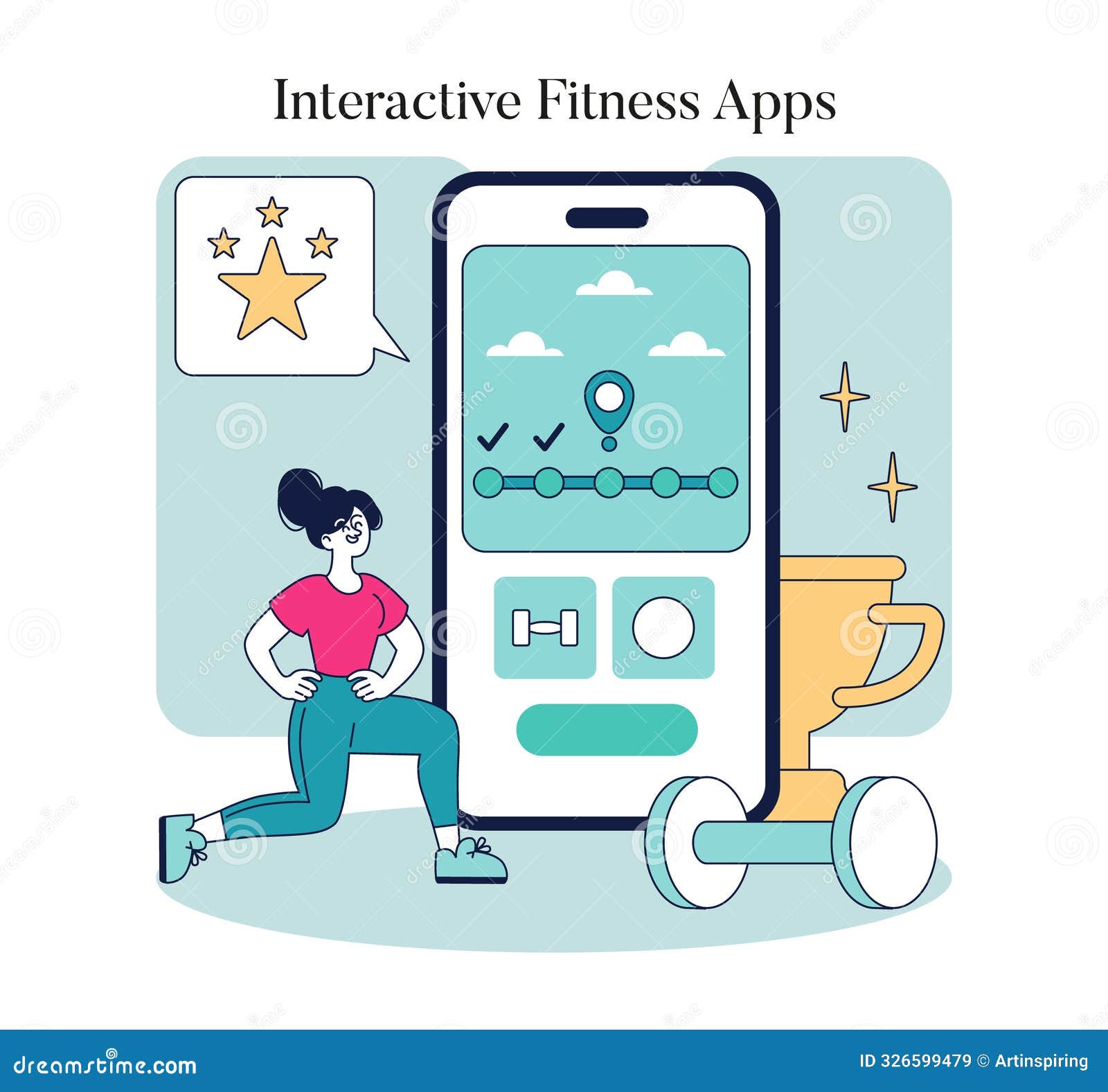 Workout App Stock Illustrations 10 422 Workout App Stock Illustrations Vectors Clipart Dreamstime