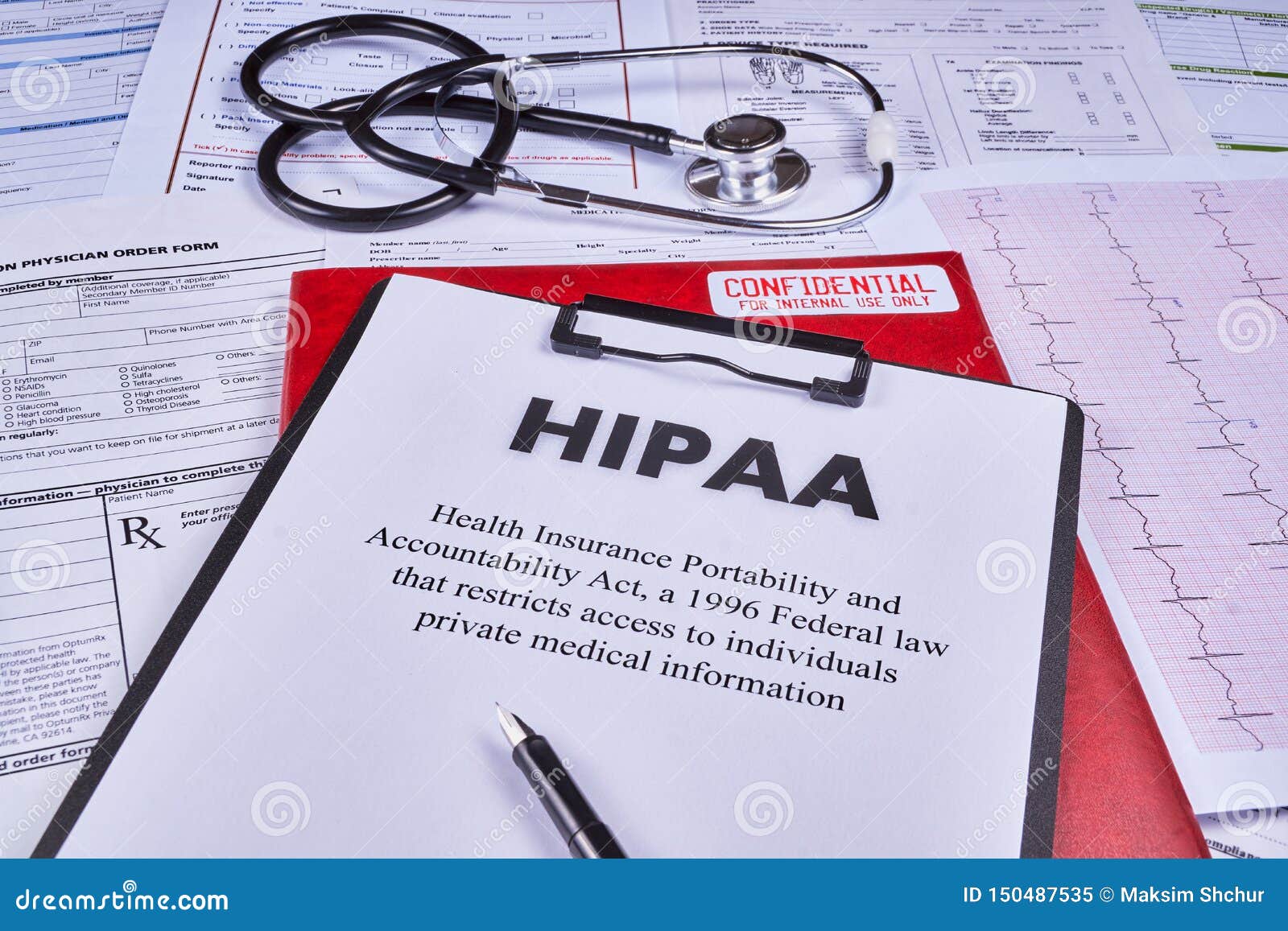 Health Insurance Portability And Accountability Act Stock Image - Image of employer, list: 150487535