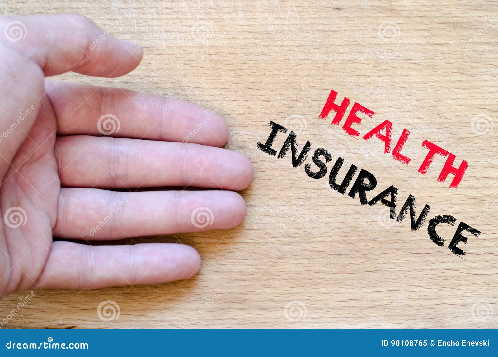 Health Insurance Text Concept Stock Image - Image of claim ...