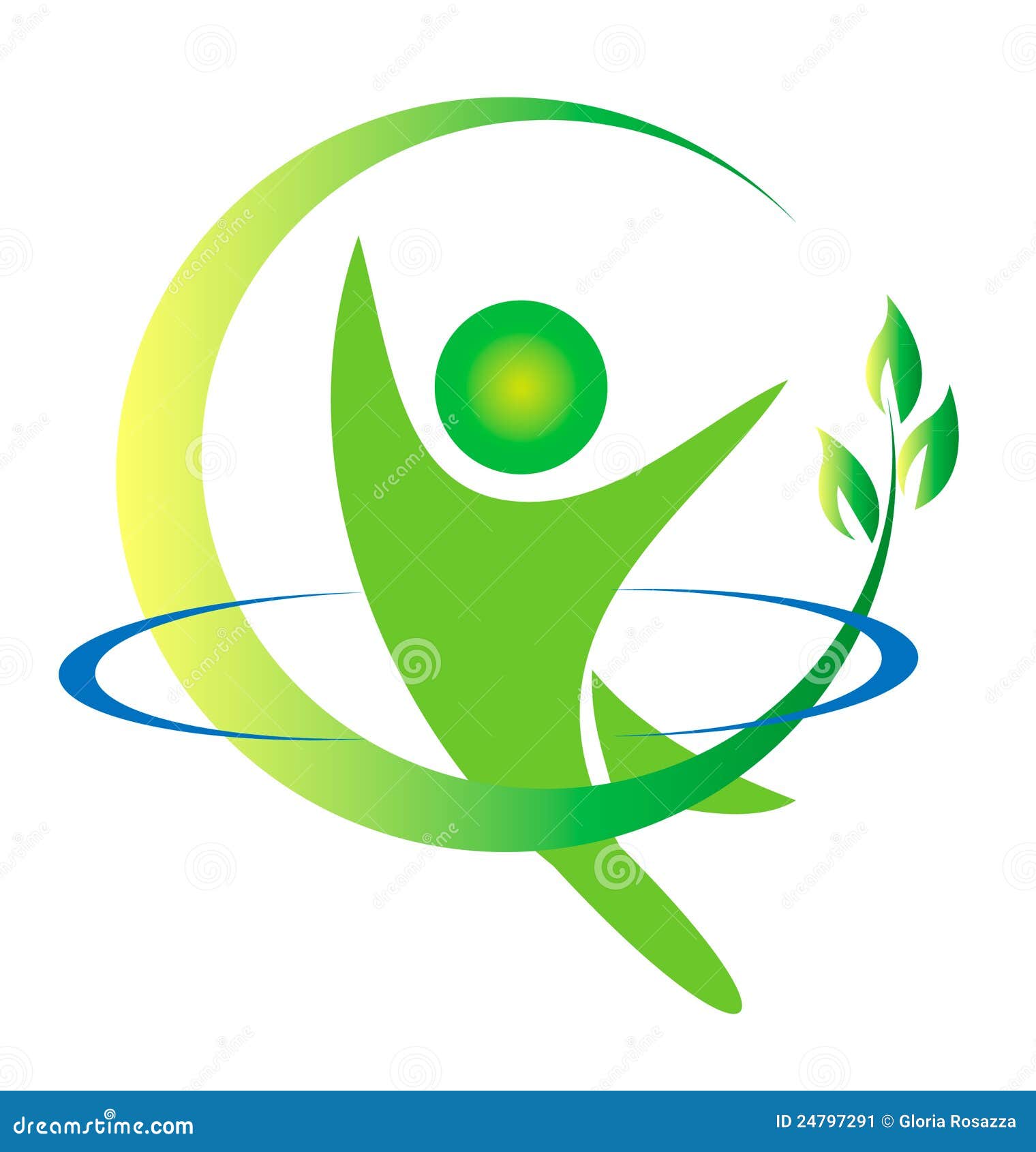 Health nature logo stock vector. Illustration of figure - 24797291