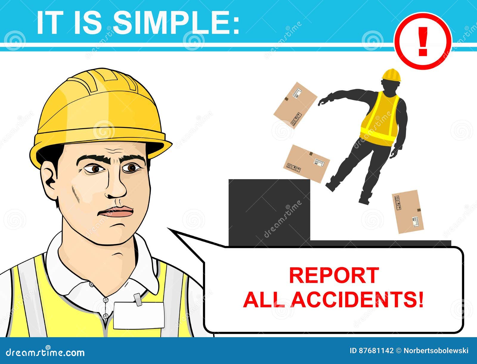 Health and safety rules stock vector. Illustration of industrial 87681142