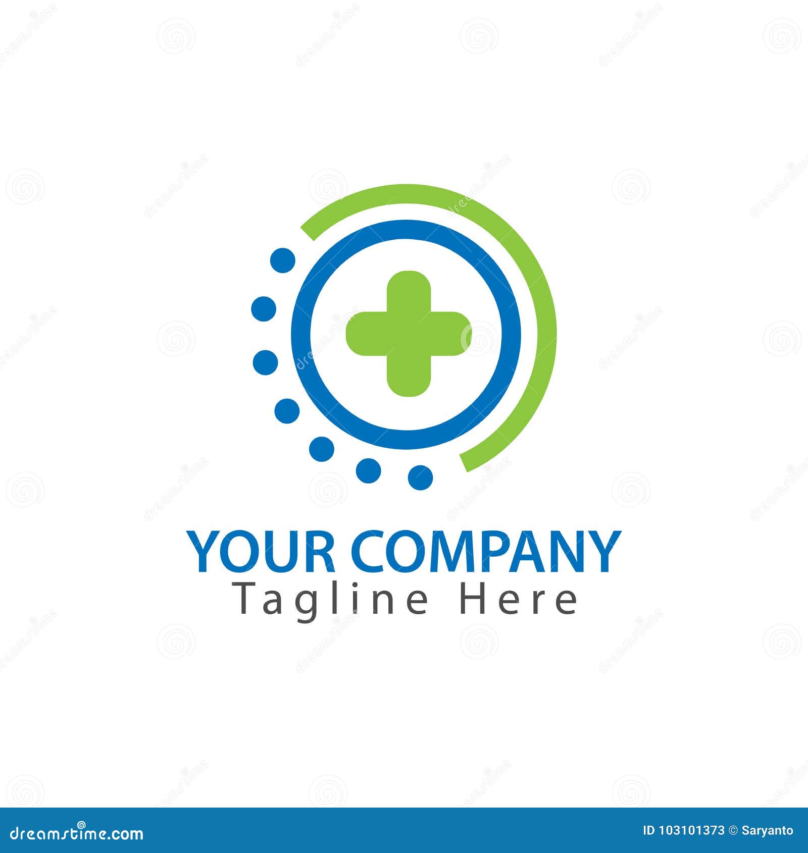 Health Sign Icon In Circle Health Logo Vector Stock Vector