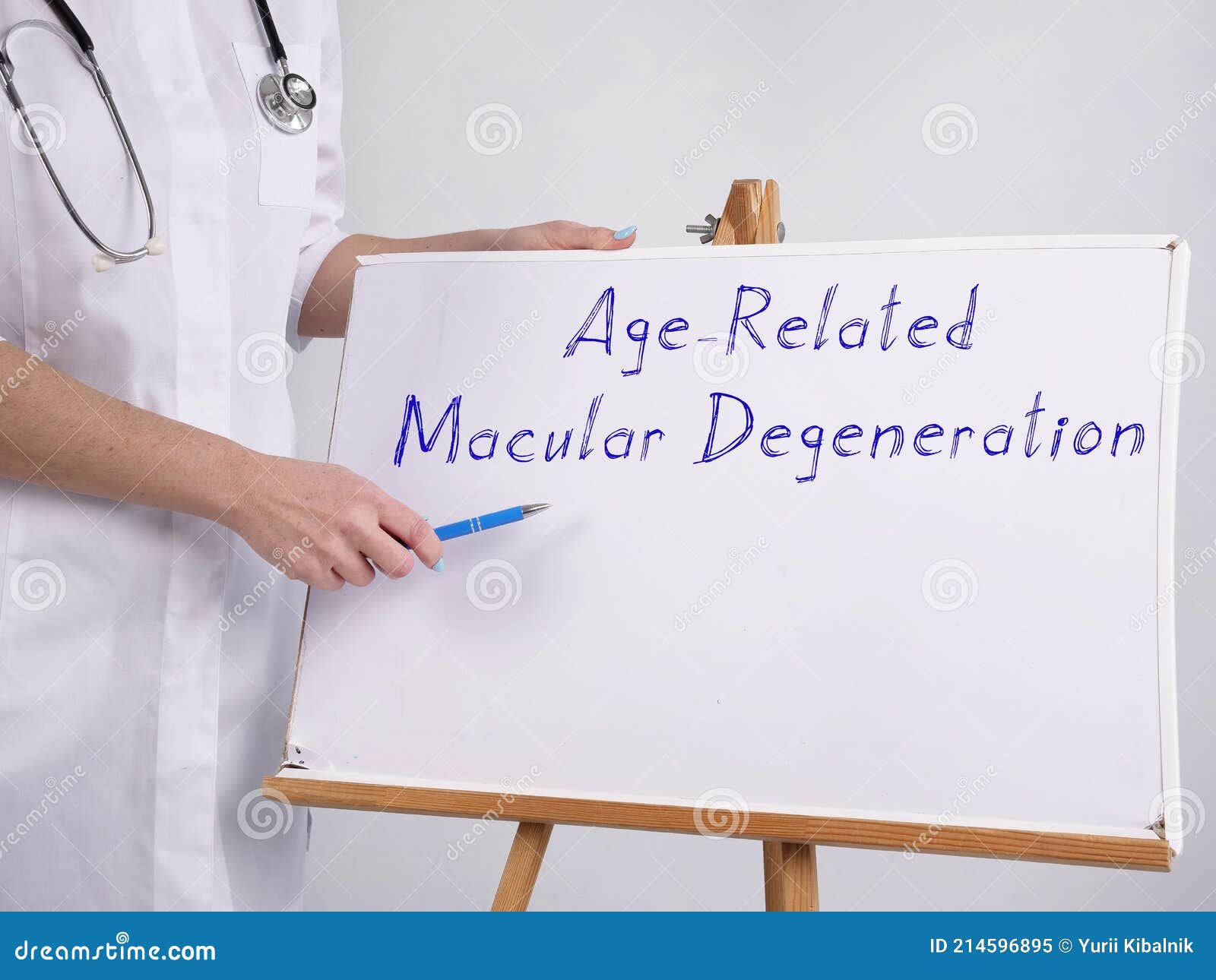 healthcare concept meaning age-related macular degeneration macular degeneration with phrase on the piece of paper